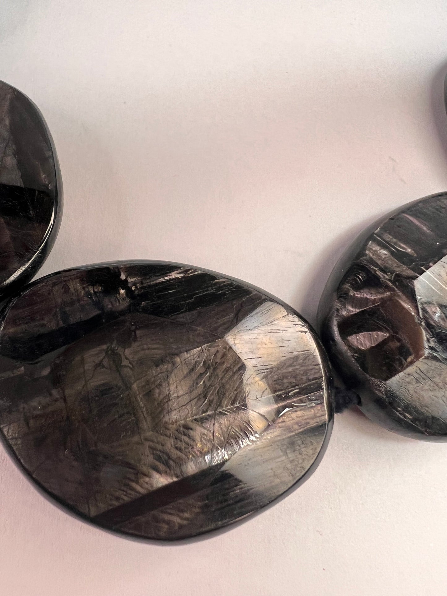 NEW Hypersthene necklace in gold over bronze