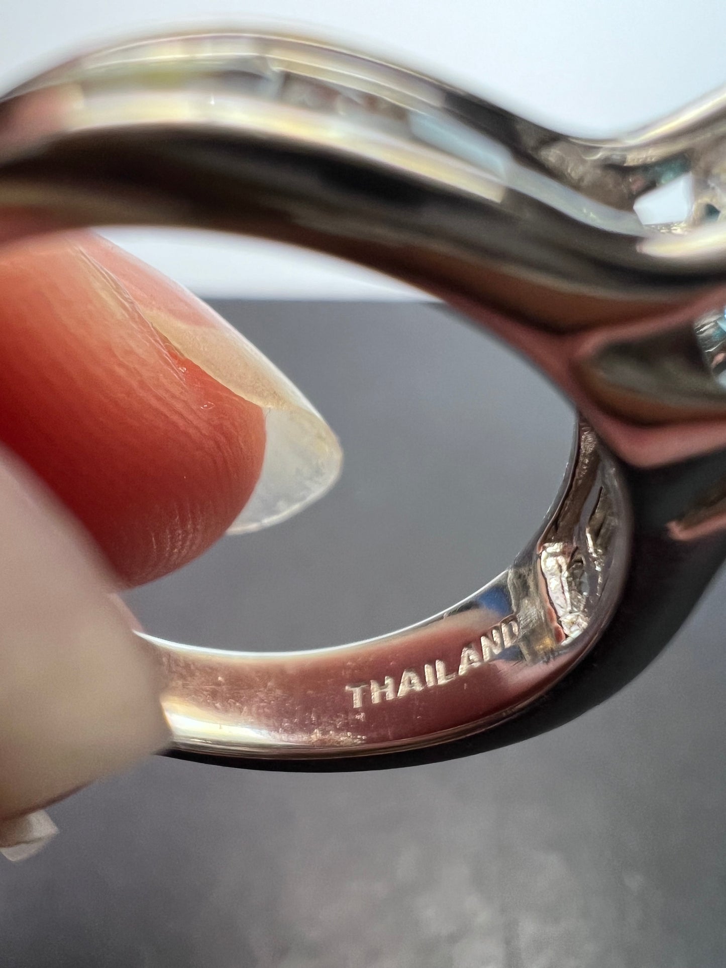 Blue & White Topaz Ring | Sterling Silver Ring size 10