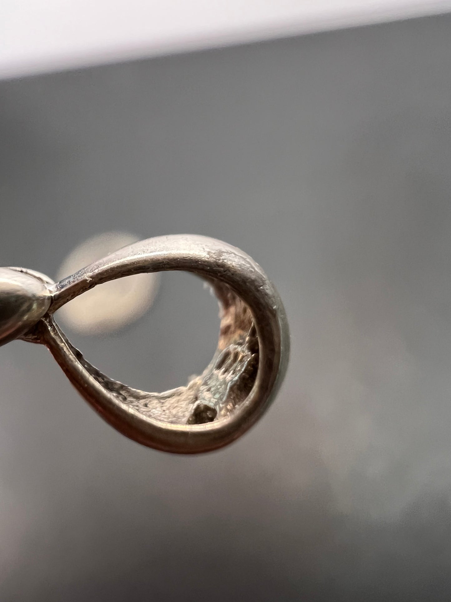 NEW Pink/ bi colored watermelon half rough tourmaline pendant in sterling silver 3.95 grams