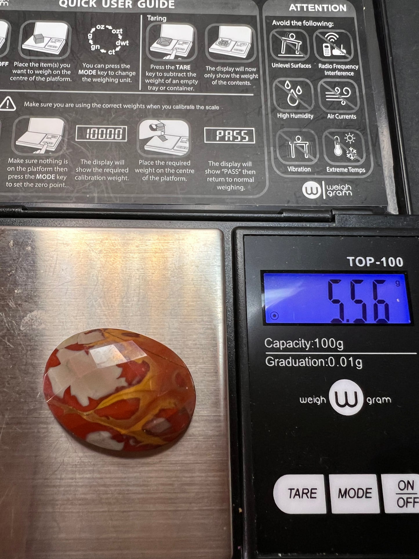 Noreena Jasper oval cabochon 5.56 grams