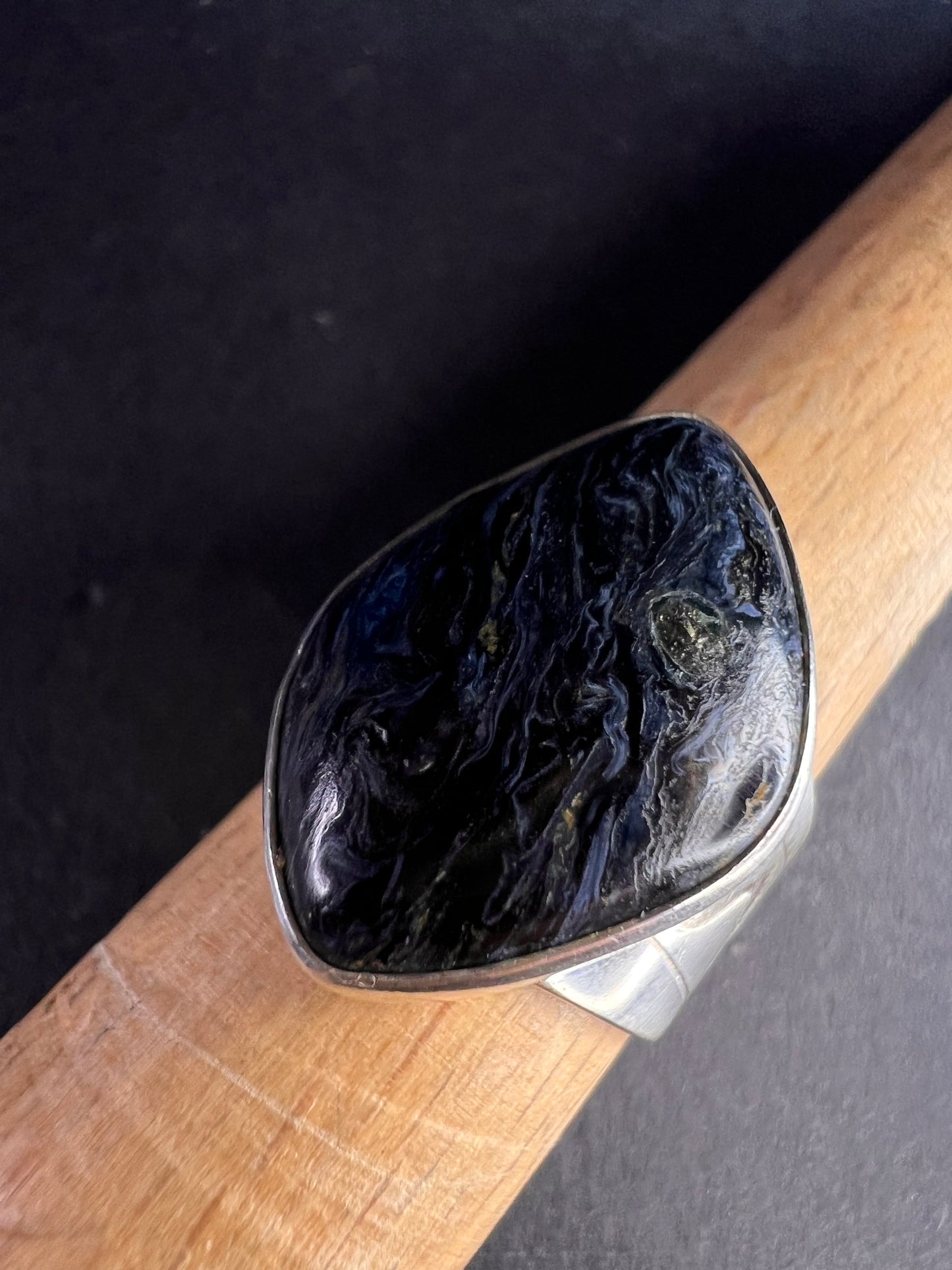 Jay King pietersite sterling silver ring size 6