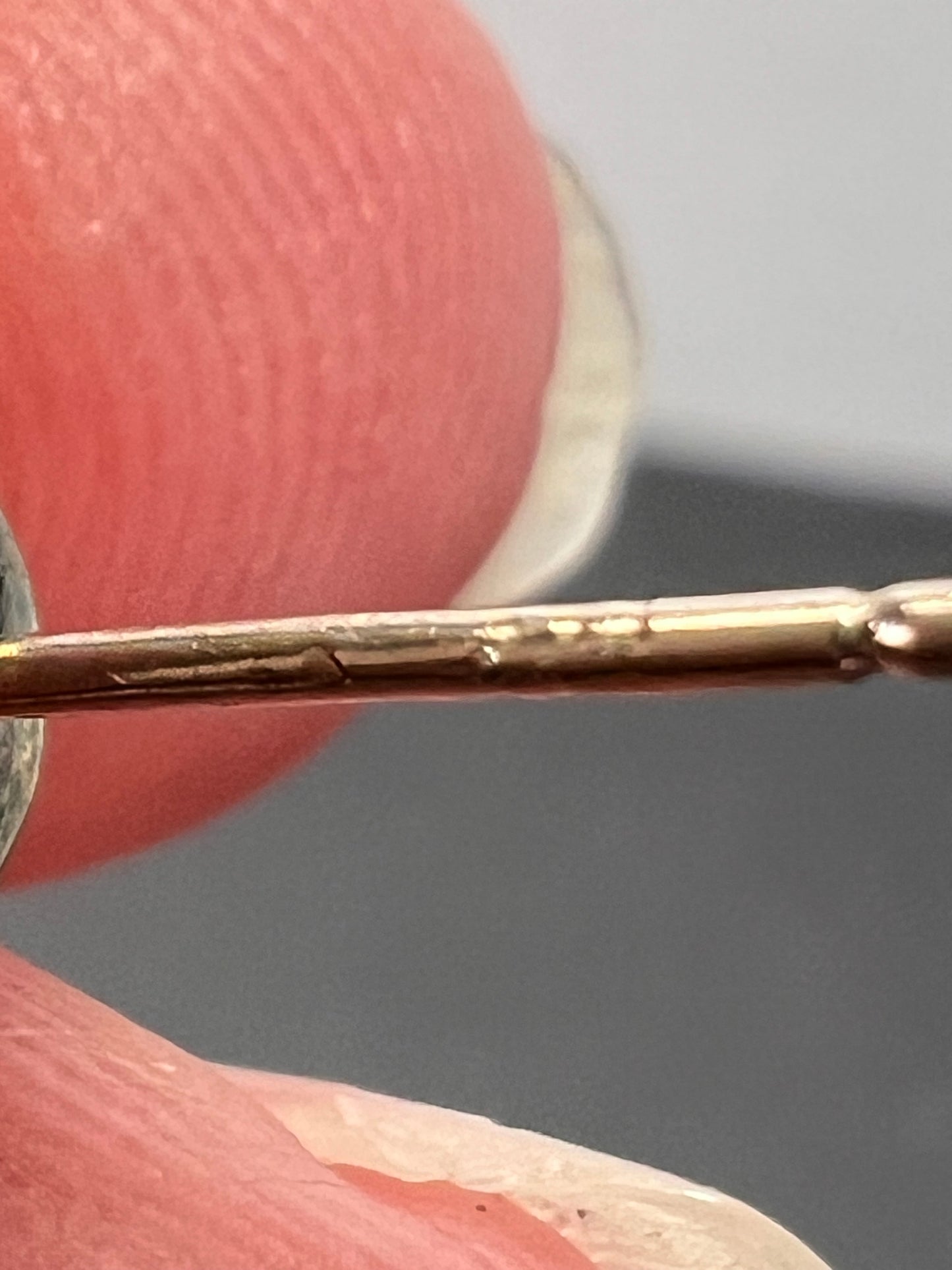 14k white gold champagne 2ctw CZ stud earrings 6.7mm