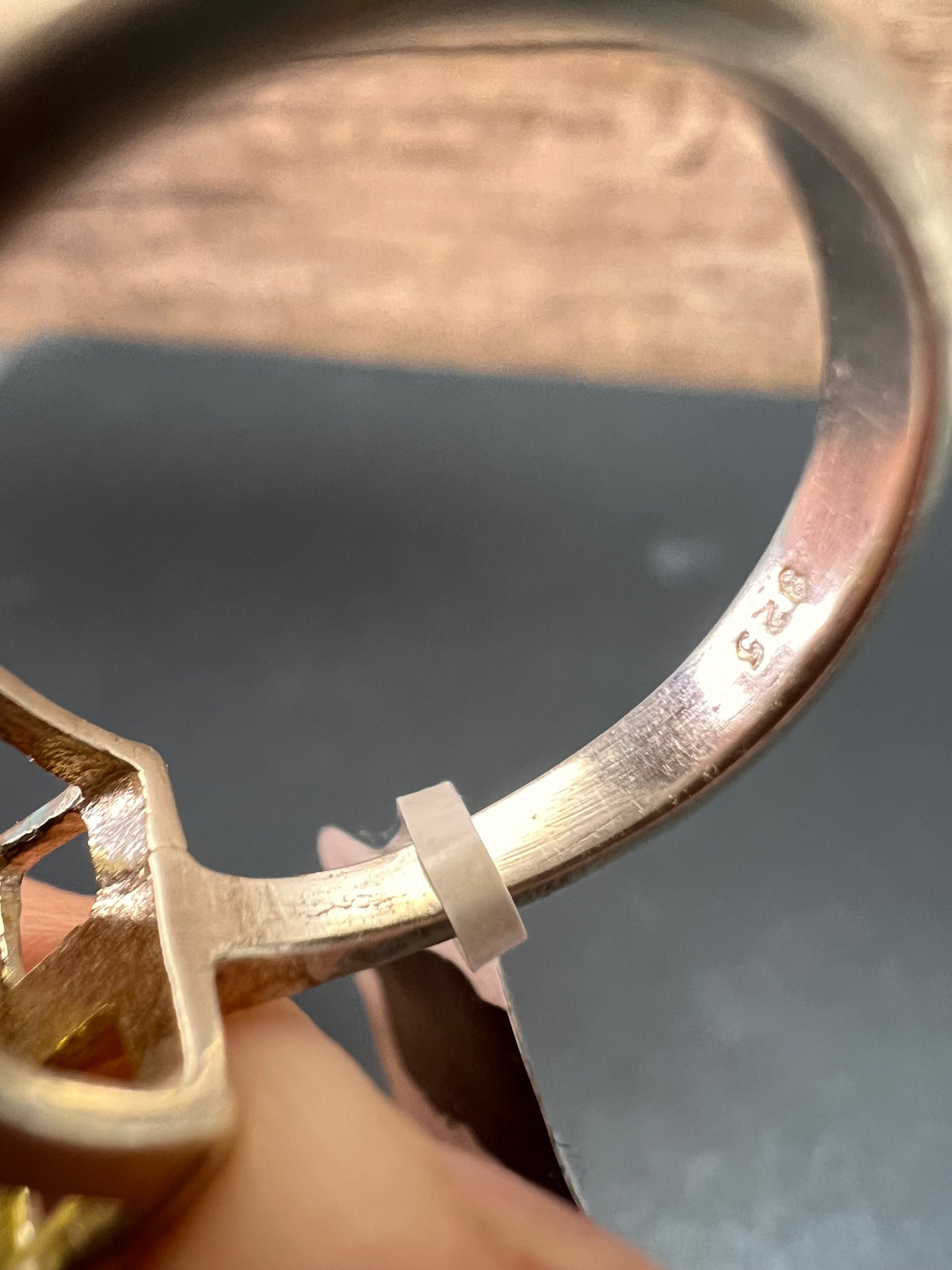 NEW size 7 lemon quartz citrine sterling silver ring 5.05 grams