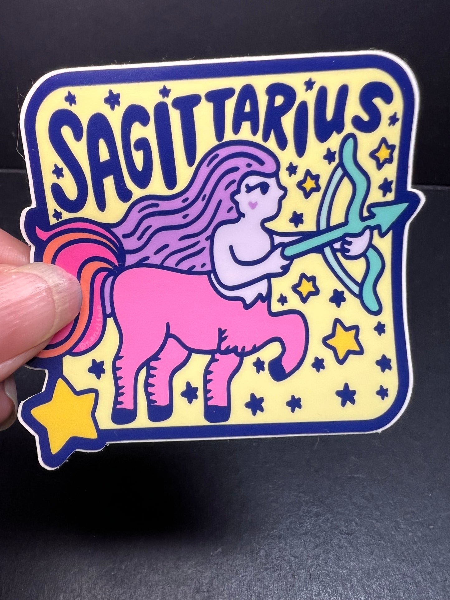 Turtle’s Soup Sagittarius Zodiac Sticker – Waterproof Vinyl