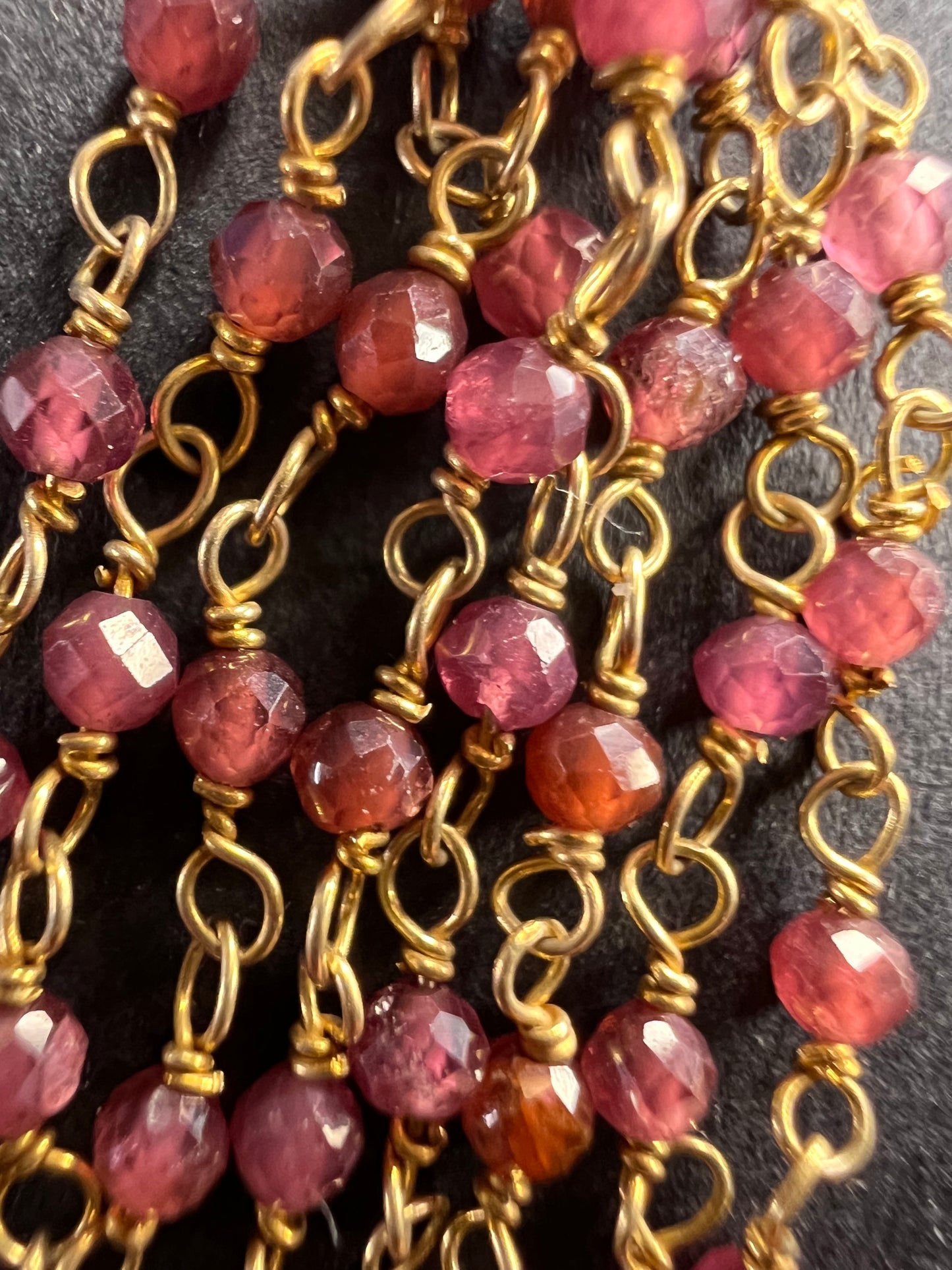 Freshwater pearl and garnet chandelier sterling silver earrings