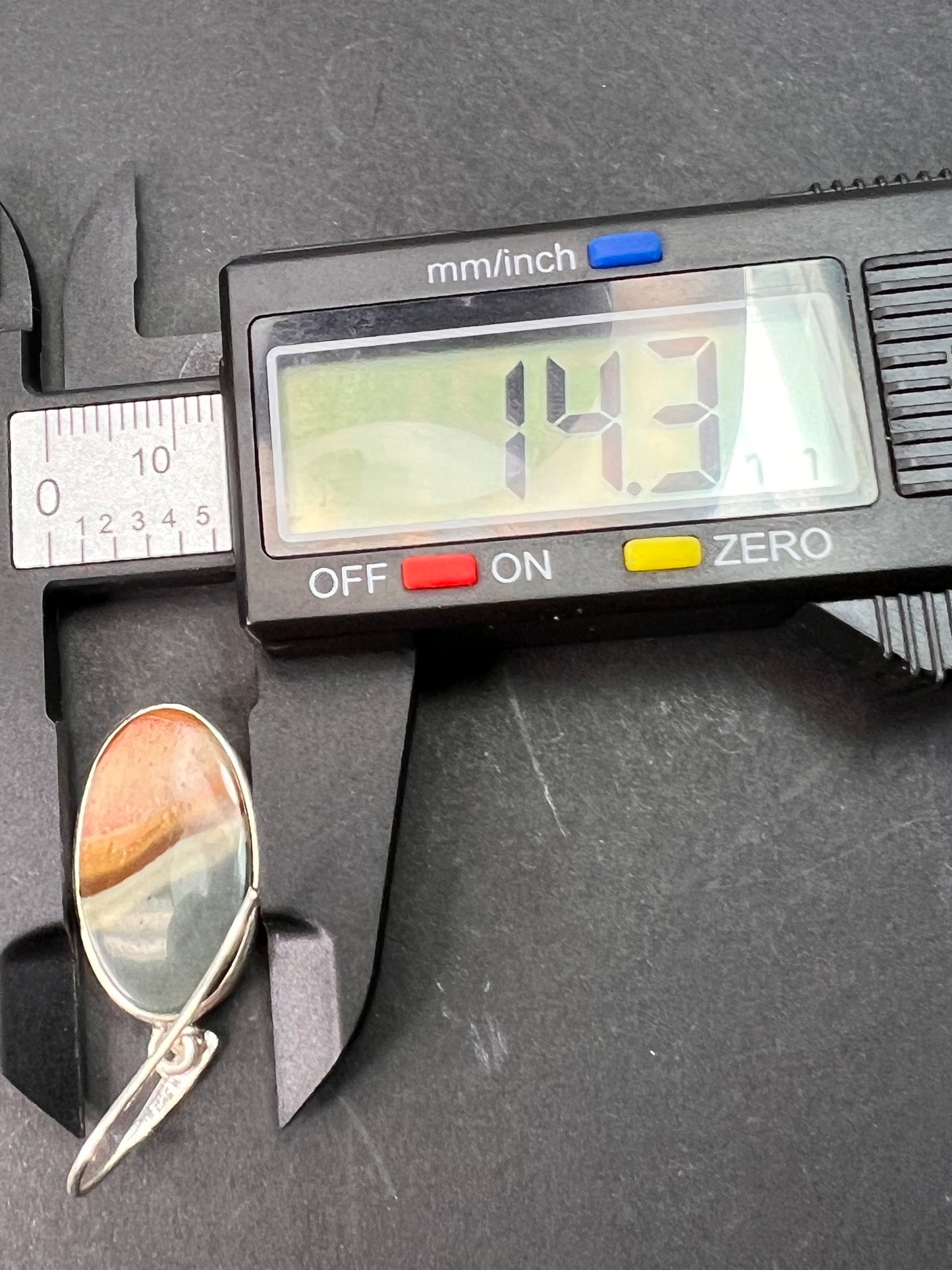 NEW Polychrome Jasper sterling silver dangle earrings 7.34 grams