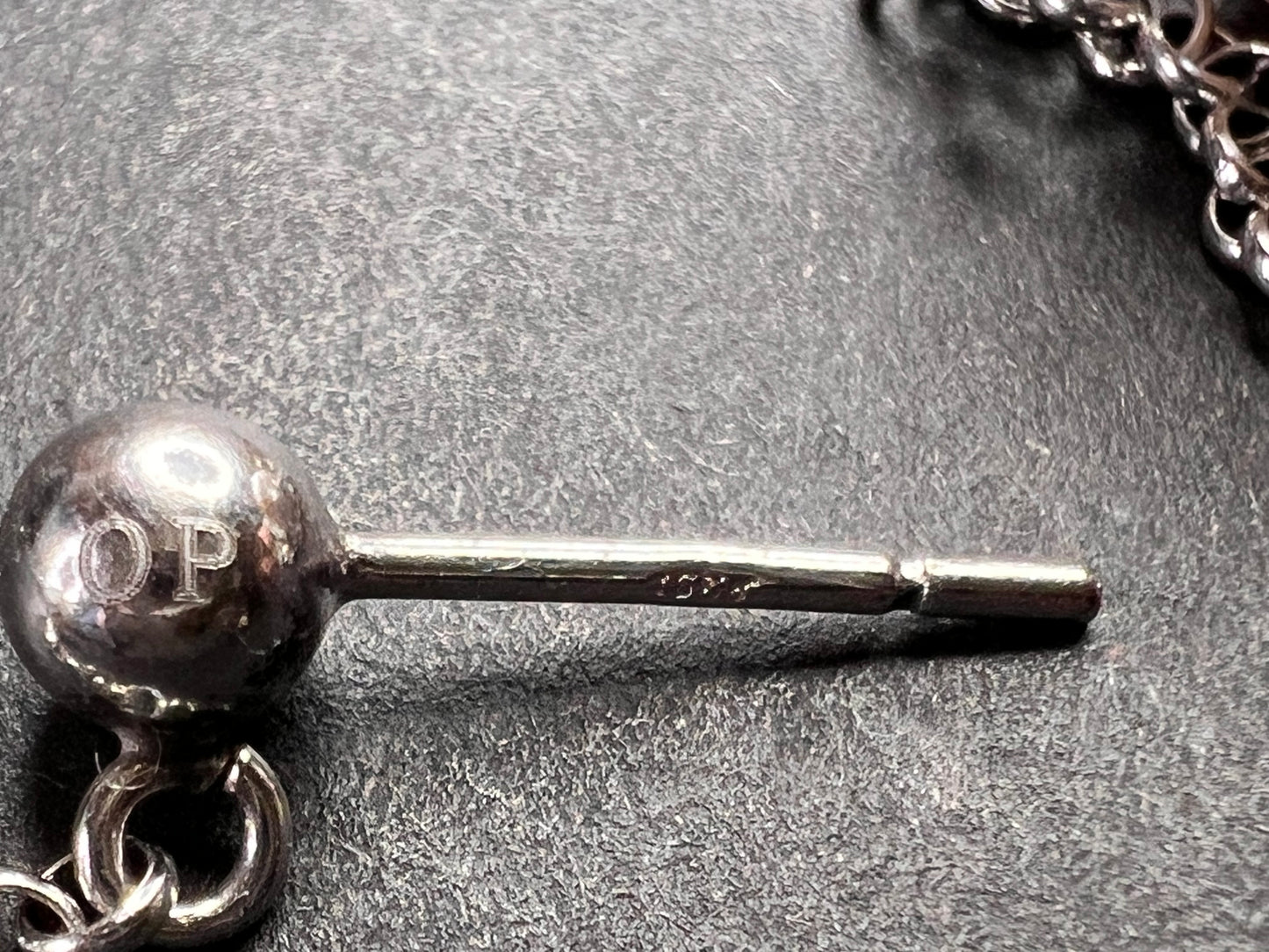 12mm white cultured pearl dangle earrings in sterling silver