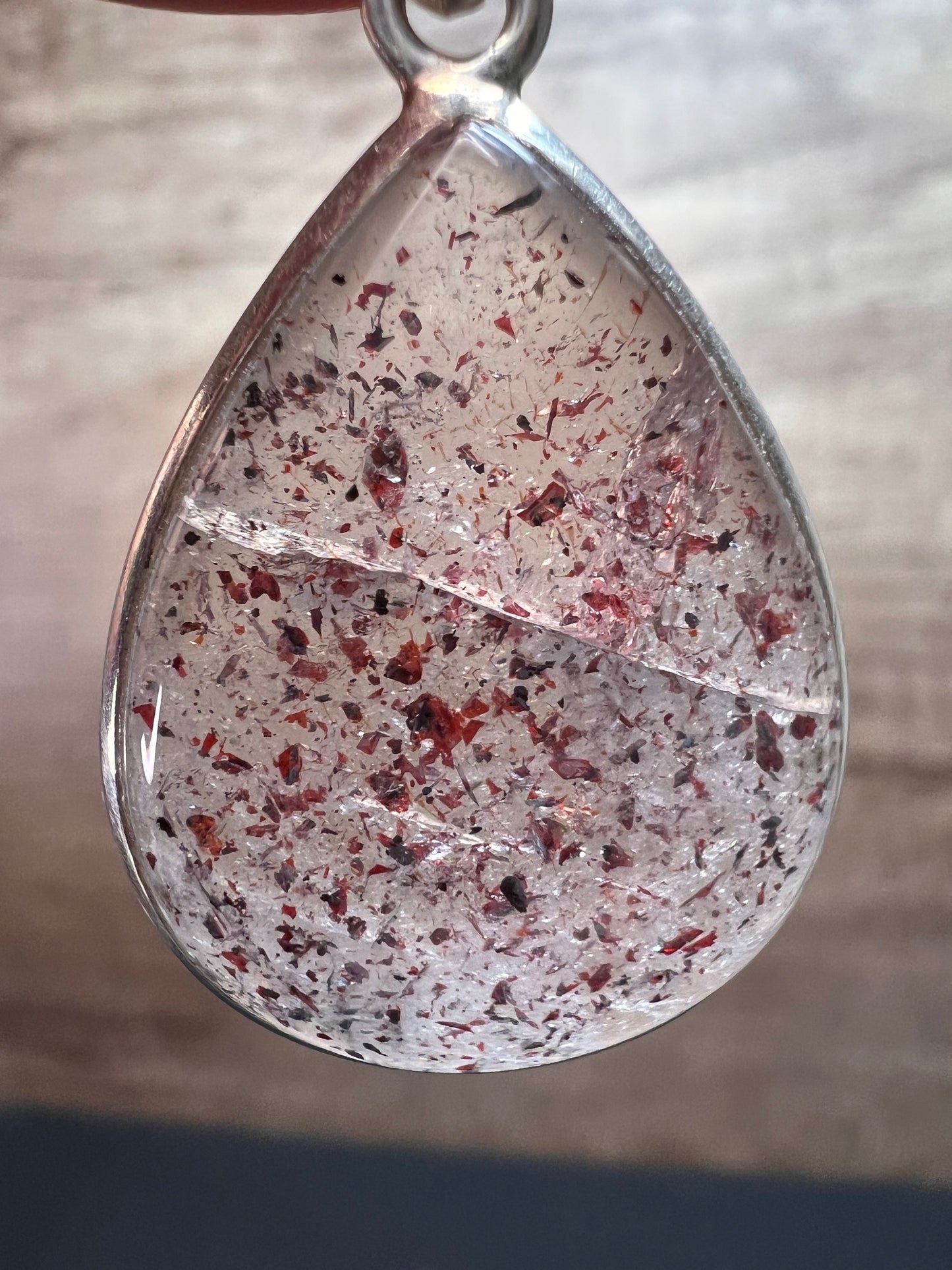 NEW Lepidocrocite super 7 teardrop pendant 6.30 grams