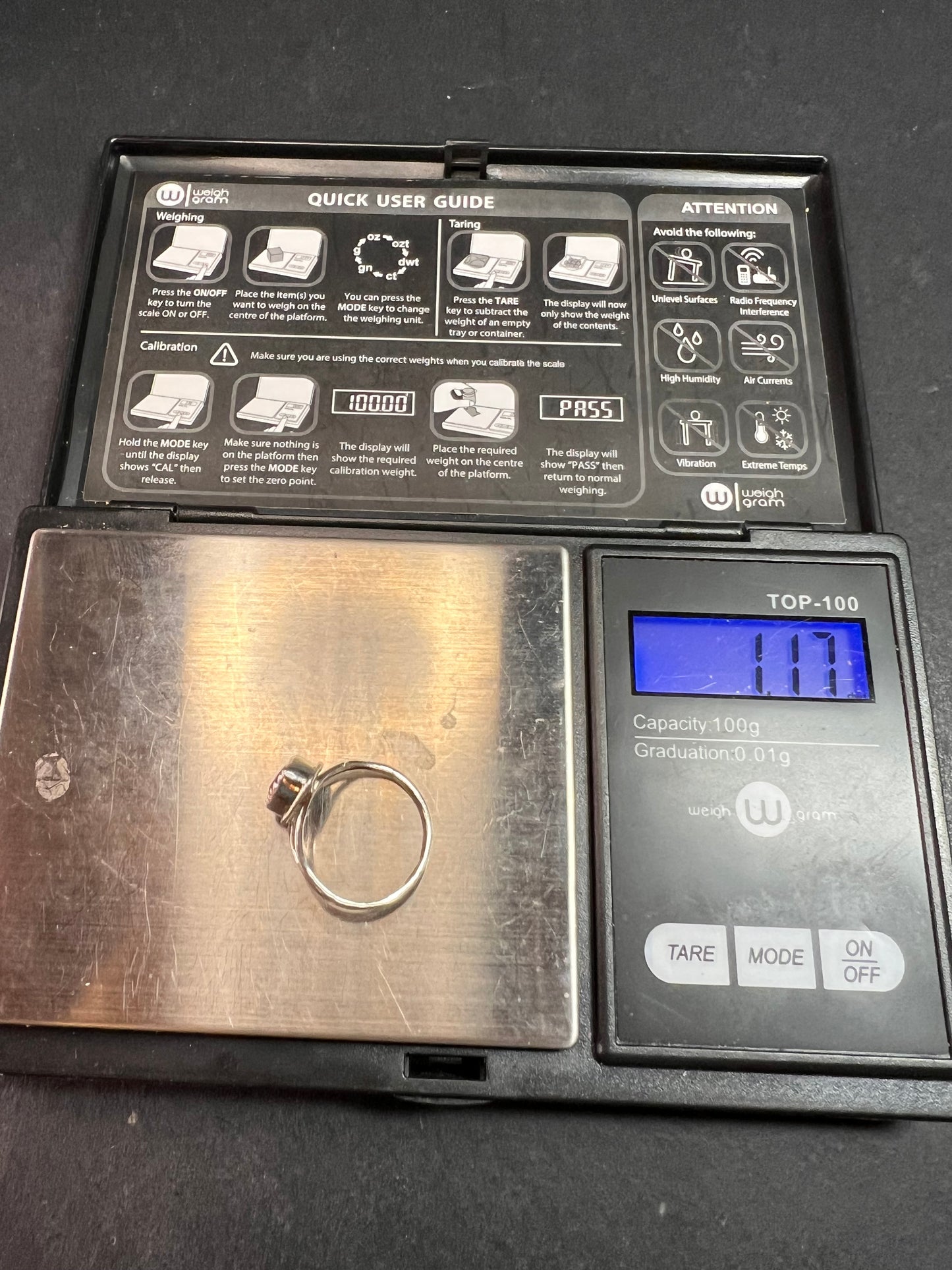 Blue kyanite sterling silver teardrop ring size 5