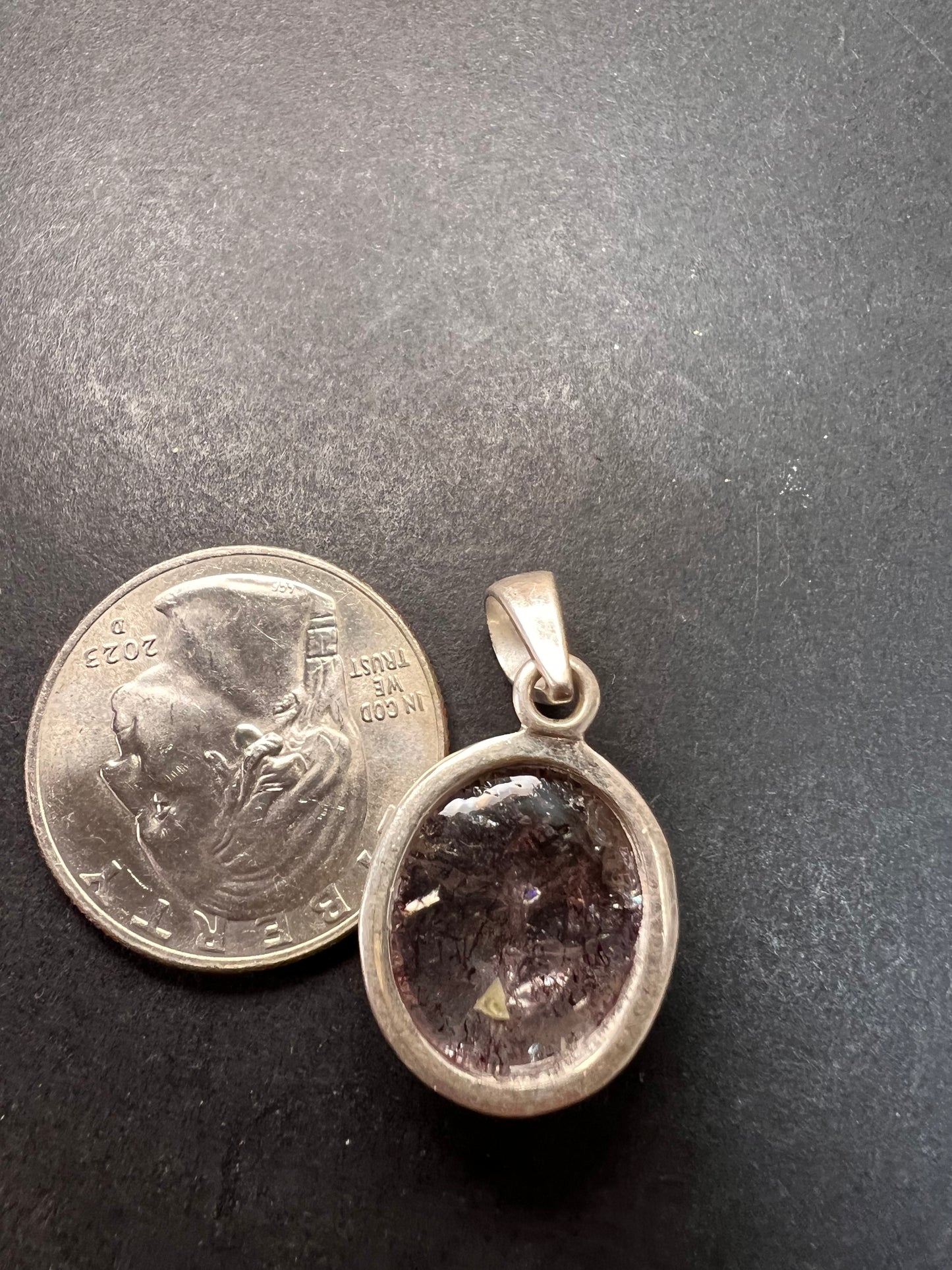 NEW Lepidocrocite super 7 sterling silver pendant 3.97 grams