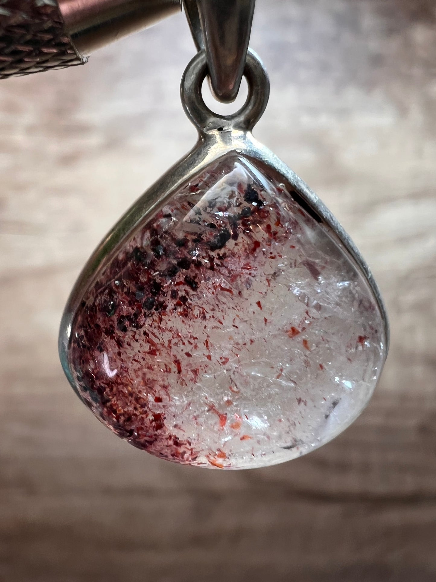 NEW Lepidocrocite super 7 sterling silver pendant 5.16 grams