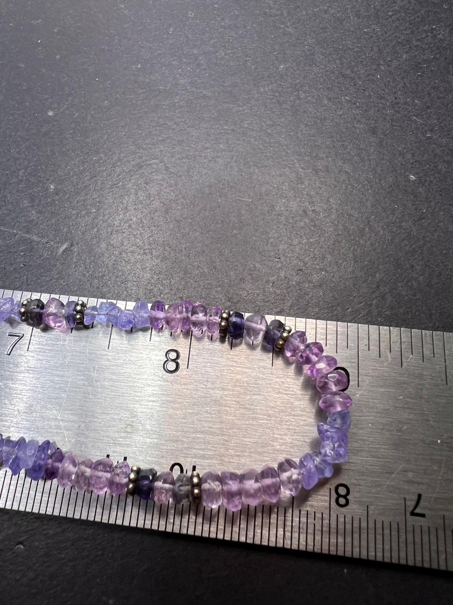 Sajen designer amethyst multi stone sterling silver necklace