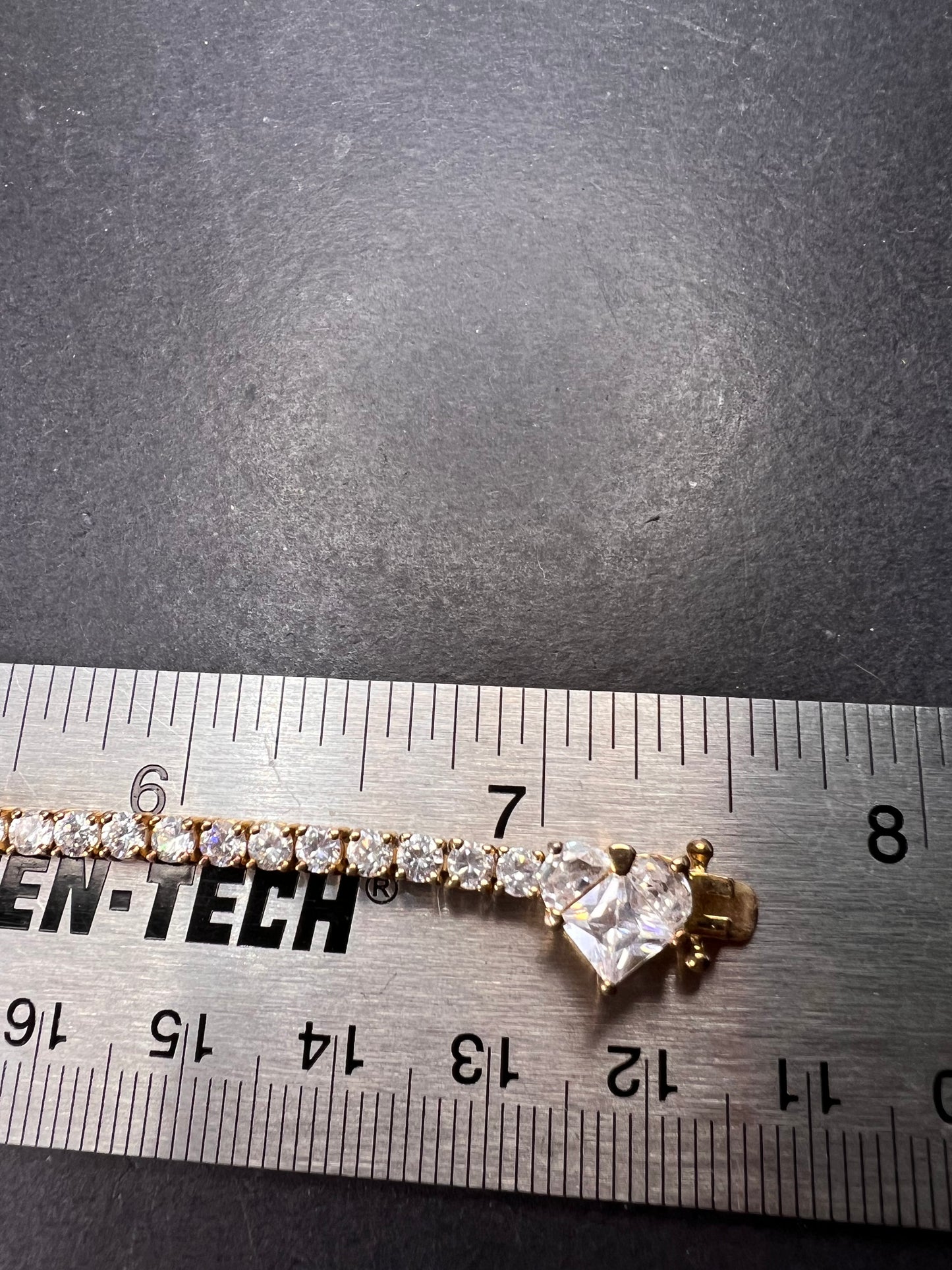 Ross Simons 10ctw 18k gold over sterling silver tennis bracelet