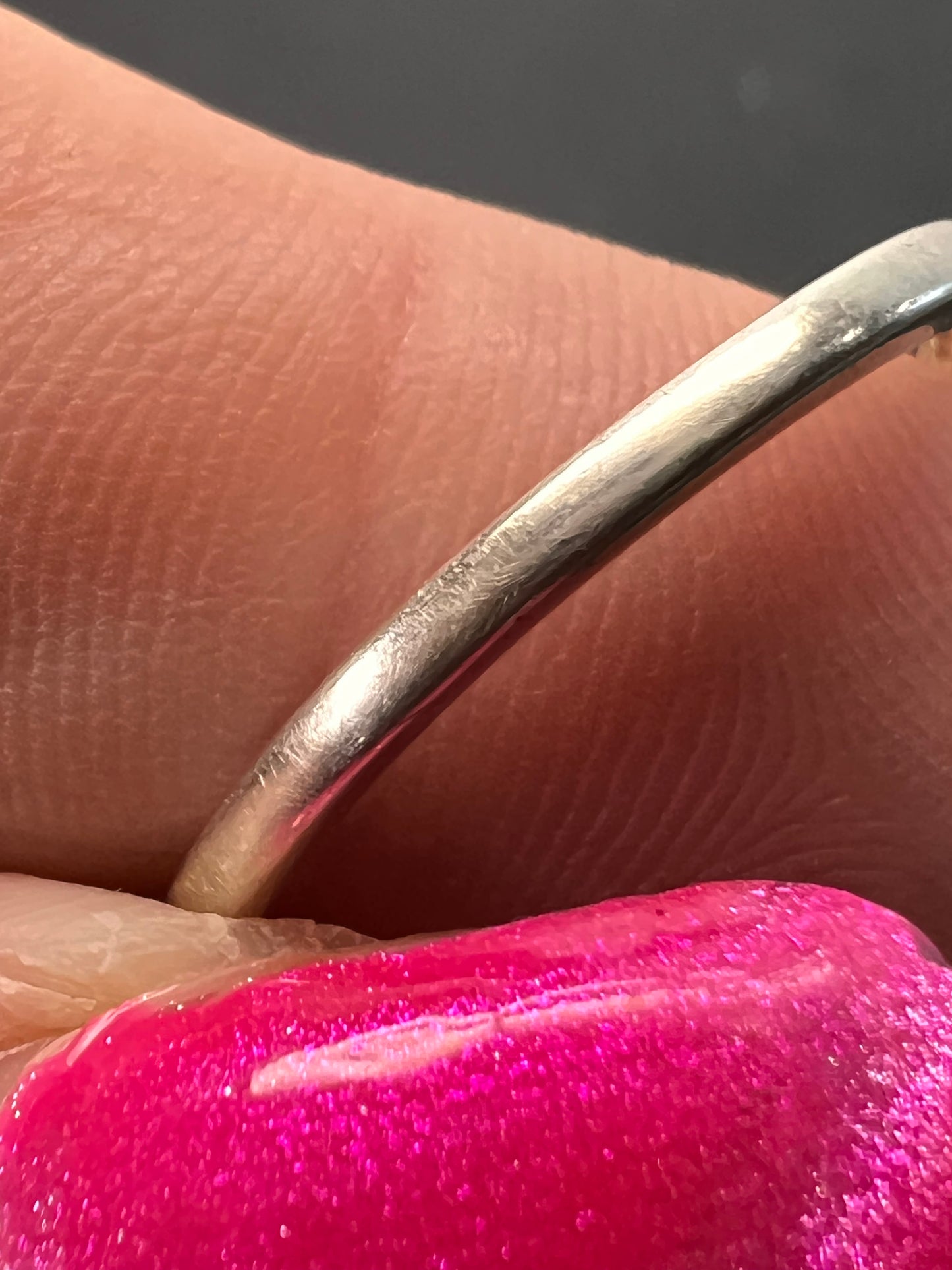 Trillium cut blue topaz bypass ring in rhodium over sterling silver size 9