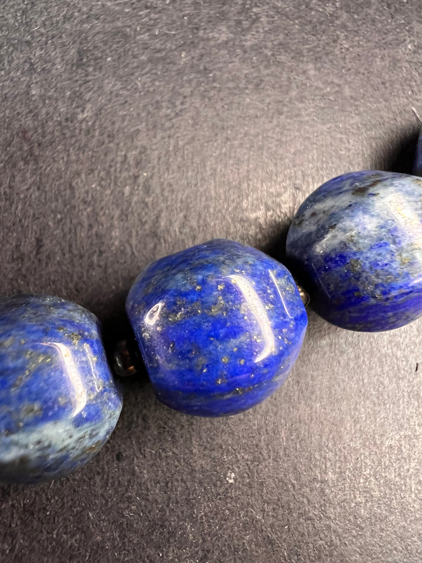 NEW lapis and sterling silver 18 inch necklace