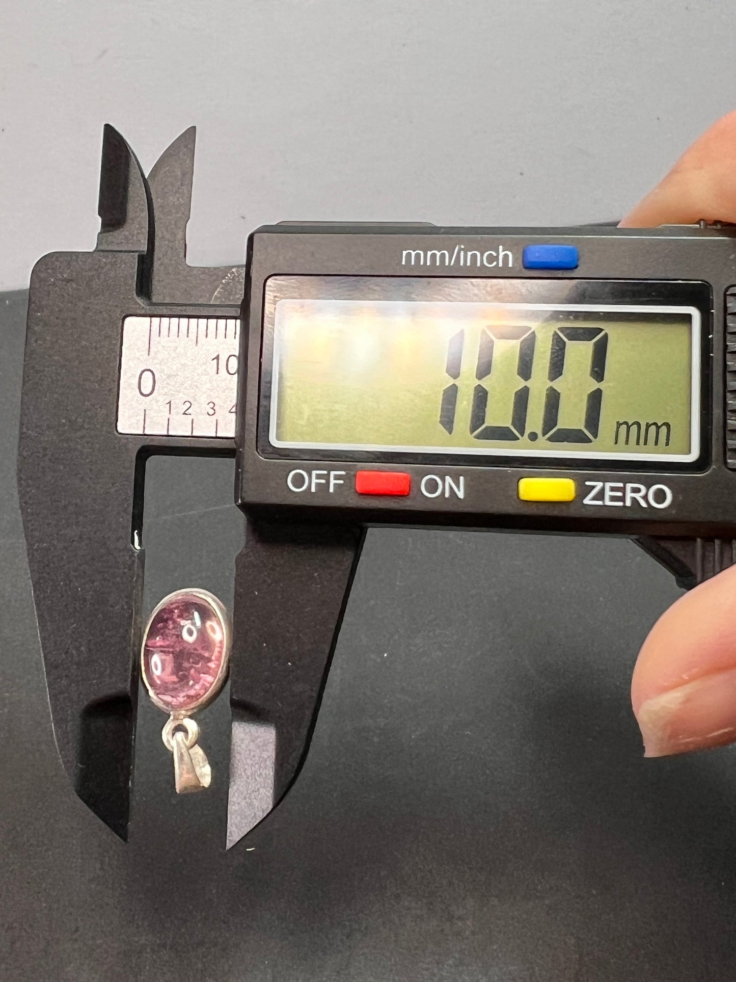 NEW Pink Rubellite tourmaline sterling silver pendant 1.87 grams