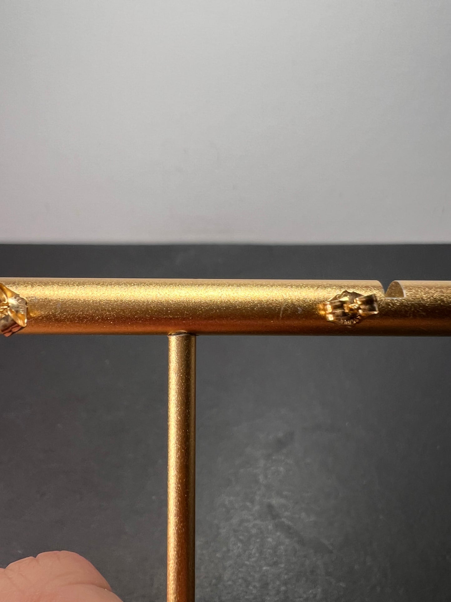 14k yellow gold sava sphene stud earrings