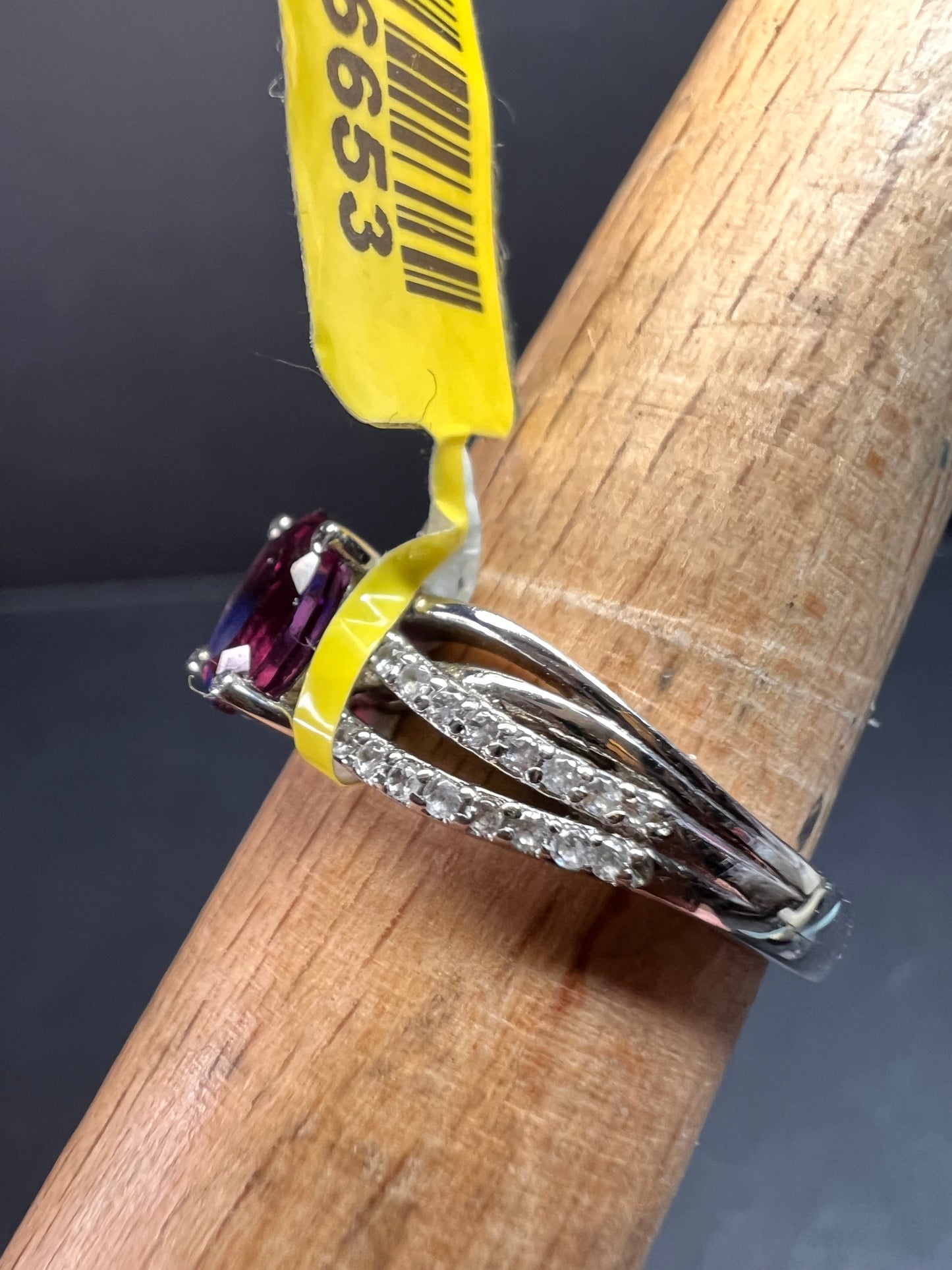 NEW with tag Ember garnet and zircon sterling silver ring size 7