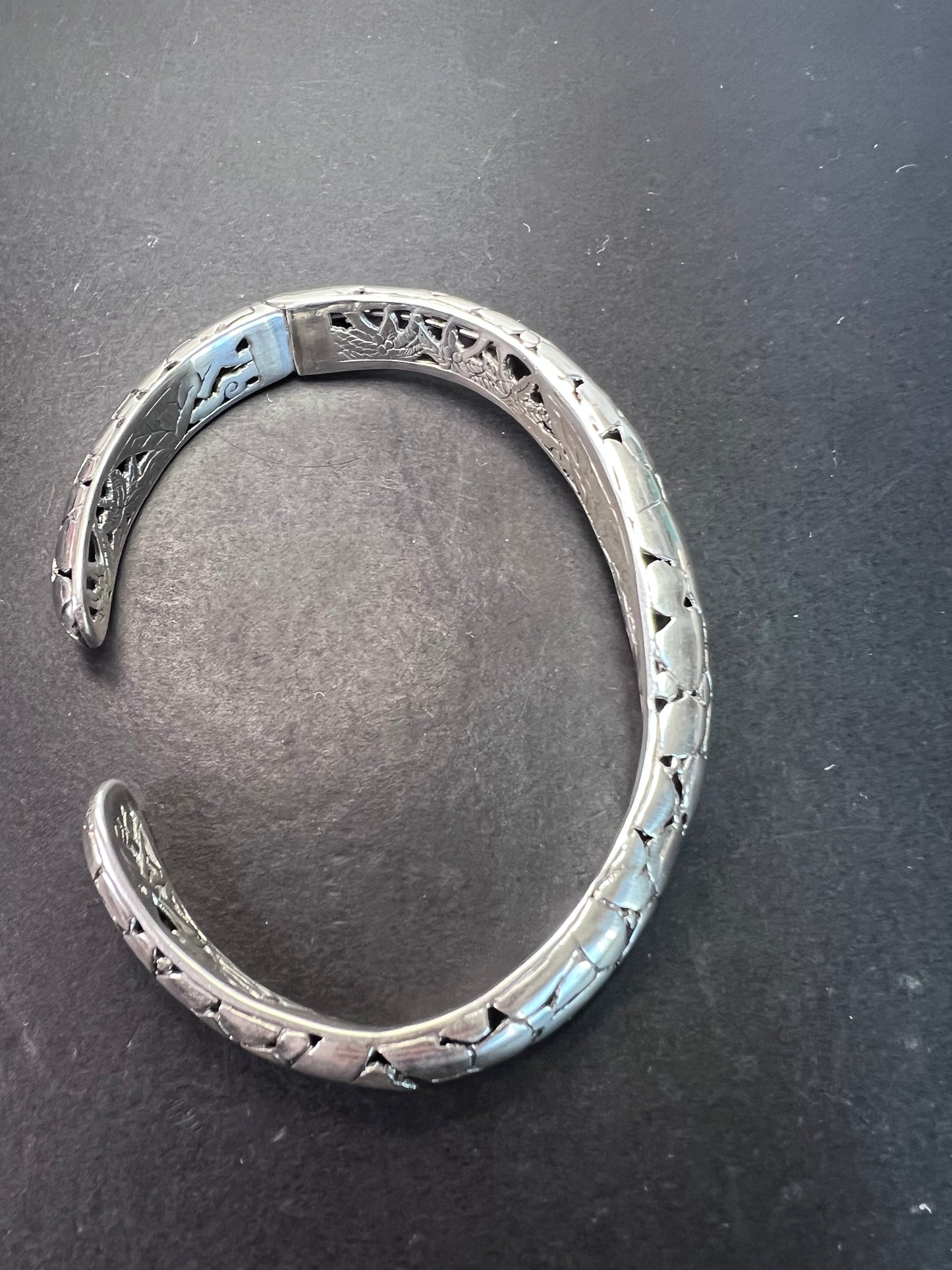 New Bali silver cuff bracelet