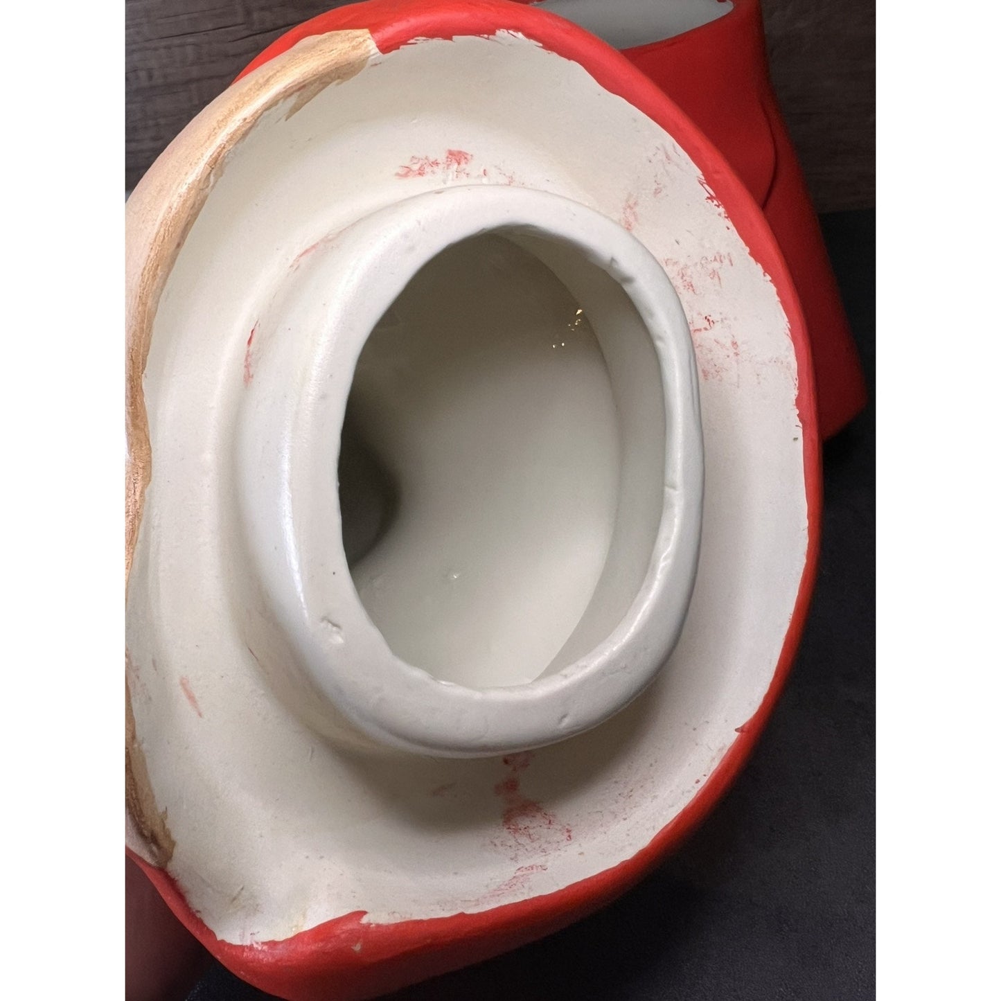 1970 Vtg Little Red Riding Hood Cookie Jar Hand Painted Ceramic Grannycore