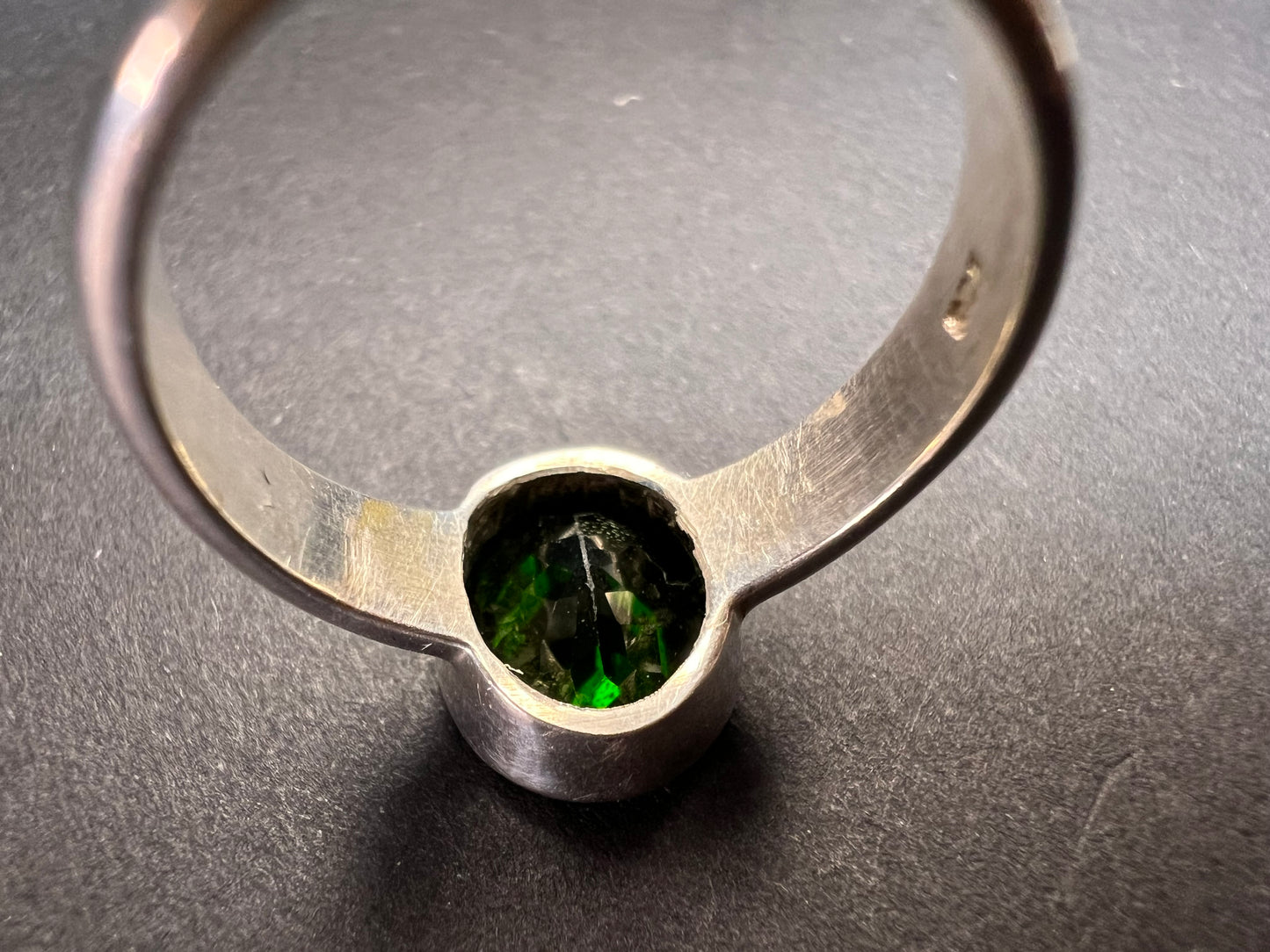 NEW Chrome tourmaline sterling silver ring size 7.5