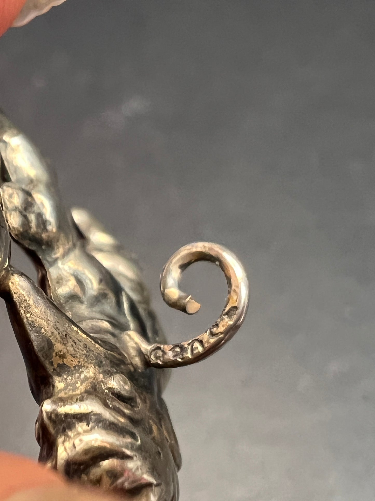 Rare vintage sterling silver Norwegian Norge troll brooch