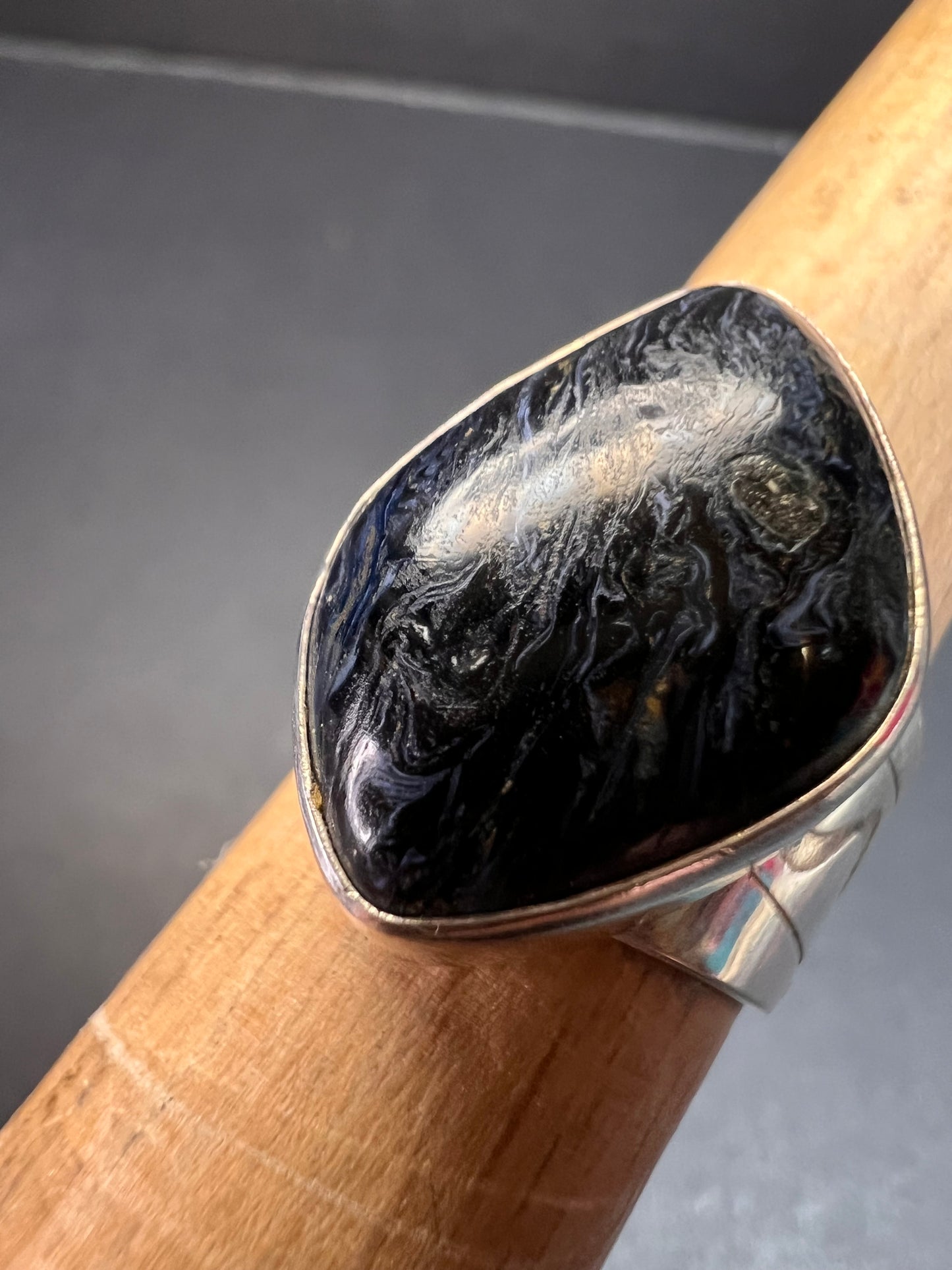 Jay King pietersite sterling silver ring size 6