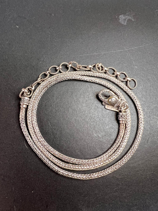 Sarda Bali sterling silver tulang naga extender 24 inch necklace