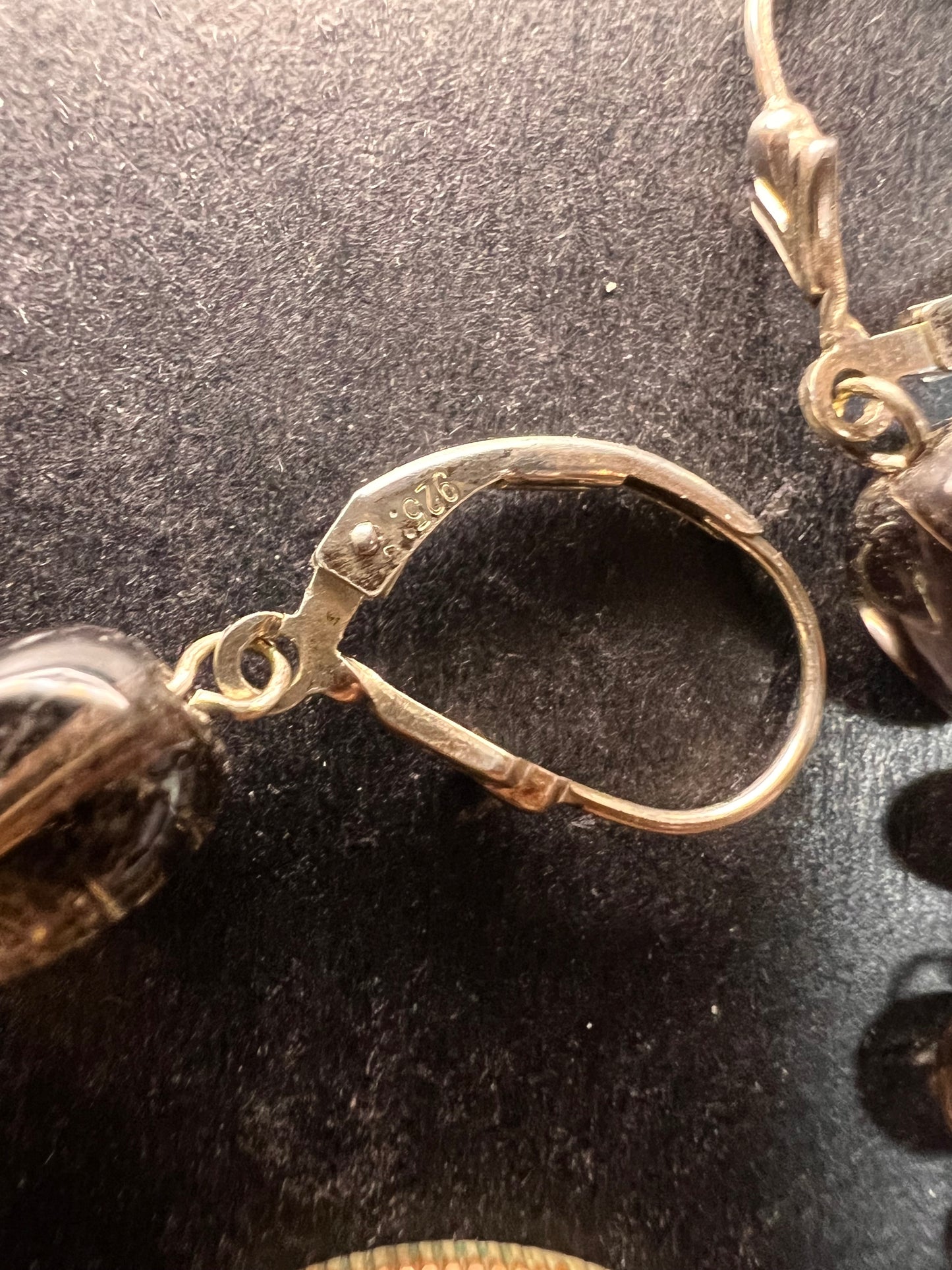 NEW Nate & Etan smoky quartz sterling silver dangle earrings