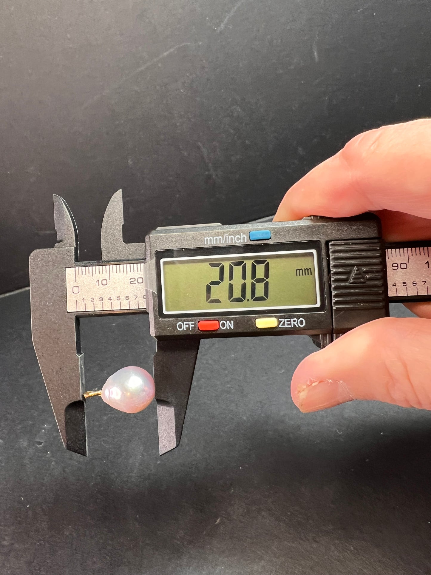 14k rose gold mauve pink baroque pearl pendant