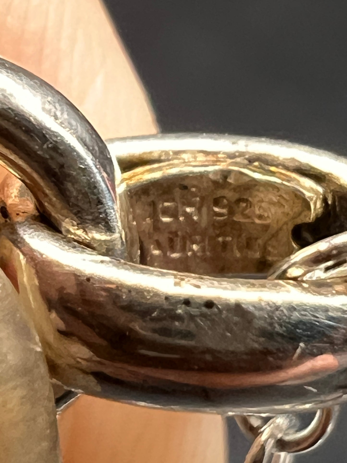 JCM Jacmel Mauritius Sterling Silver Key Pendant 24" Chain Necklace