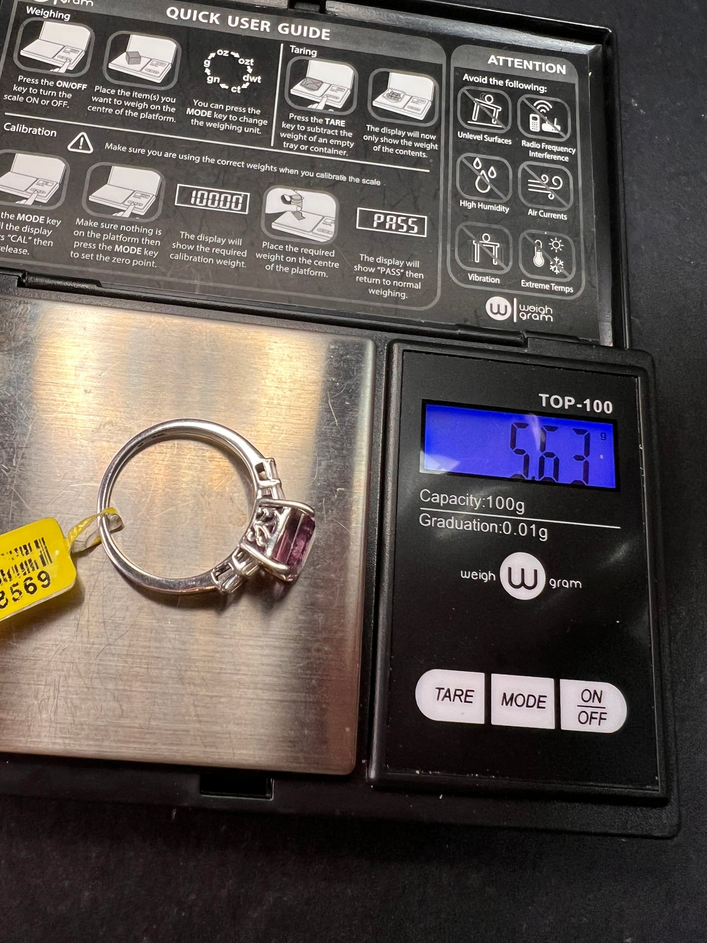 NEW ametrine and topaz sterling silver ring size 11