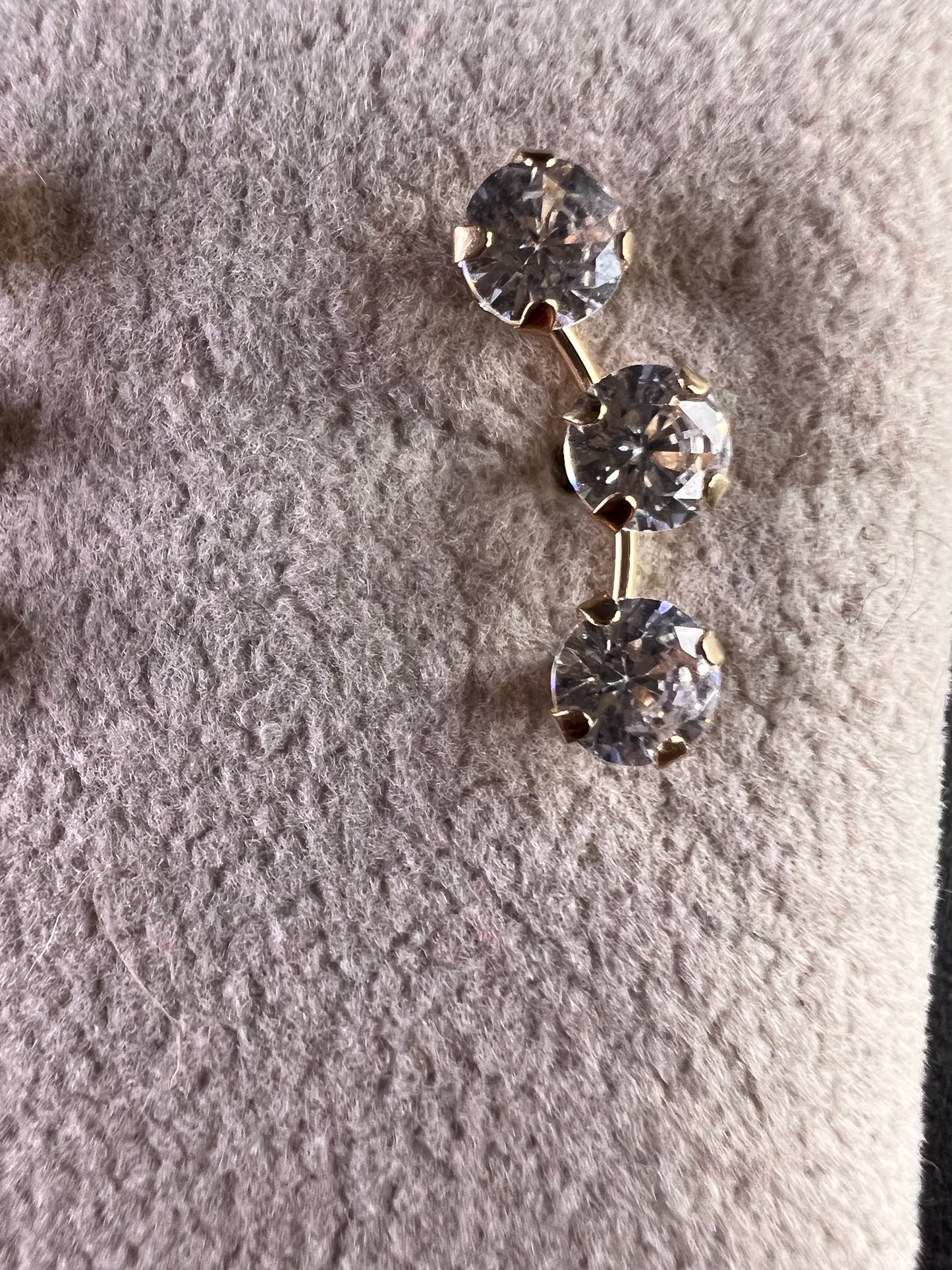 White Cubic Zirconia 10k Yellow Gold Earrings 2.45ctw