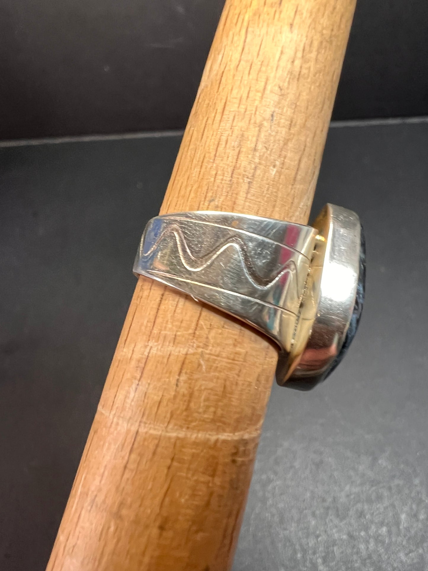 Jay King pietersite sterling silver ring size 6