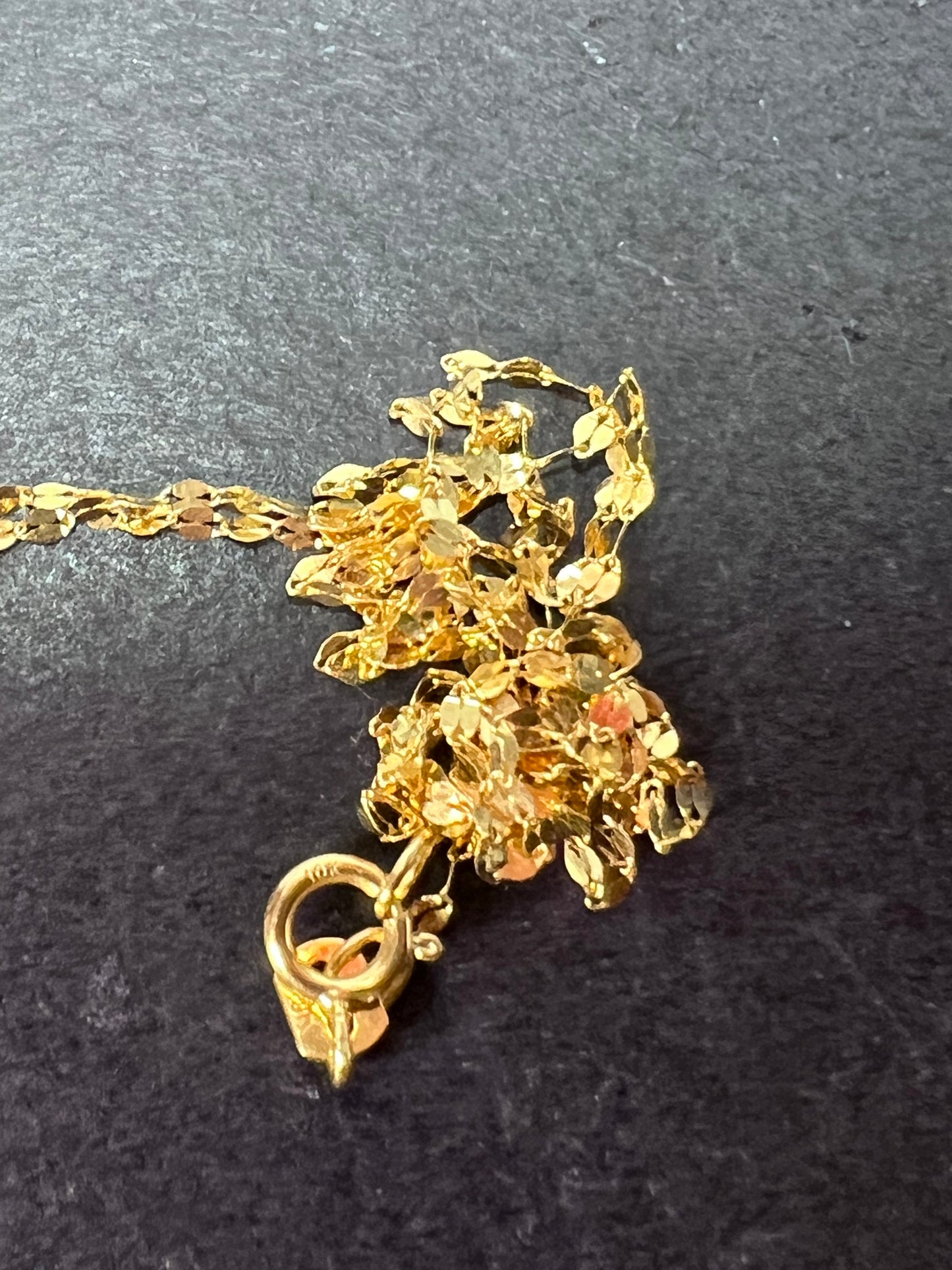10k gold 18 inch mirror chain
