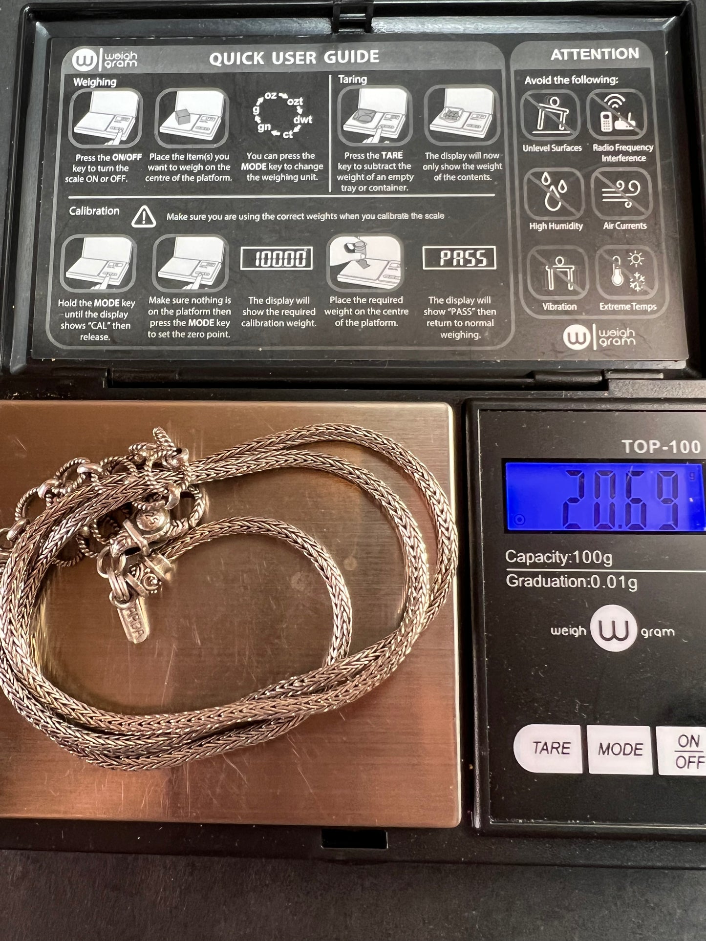 Sarda Bali sterling silver tulang naga extender 24 inch necklace