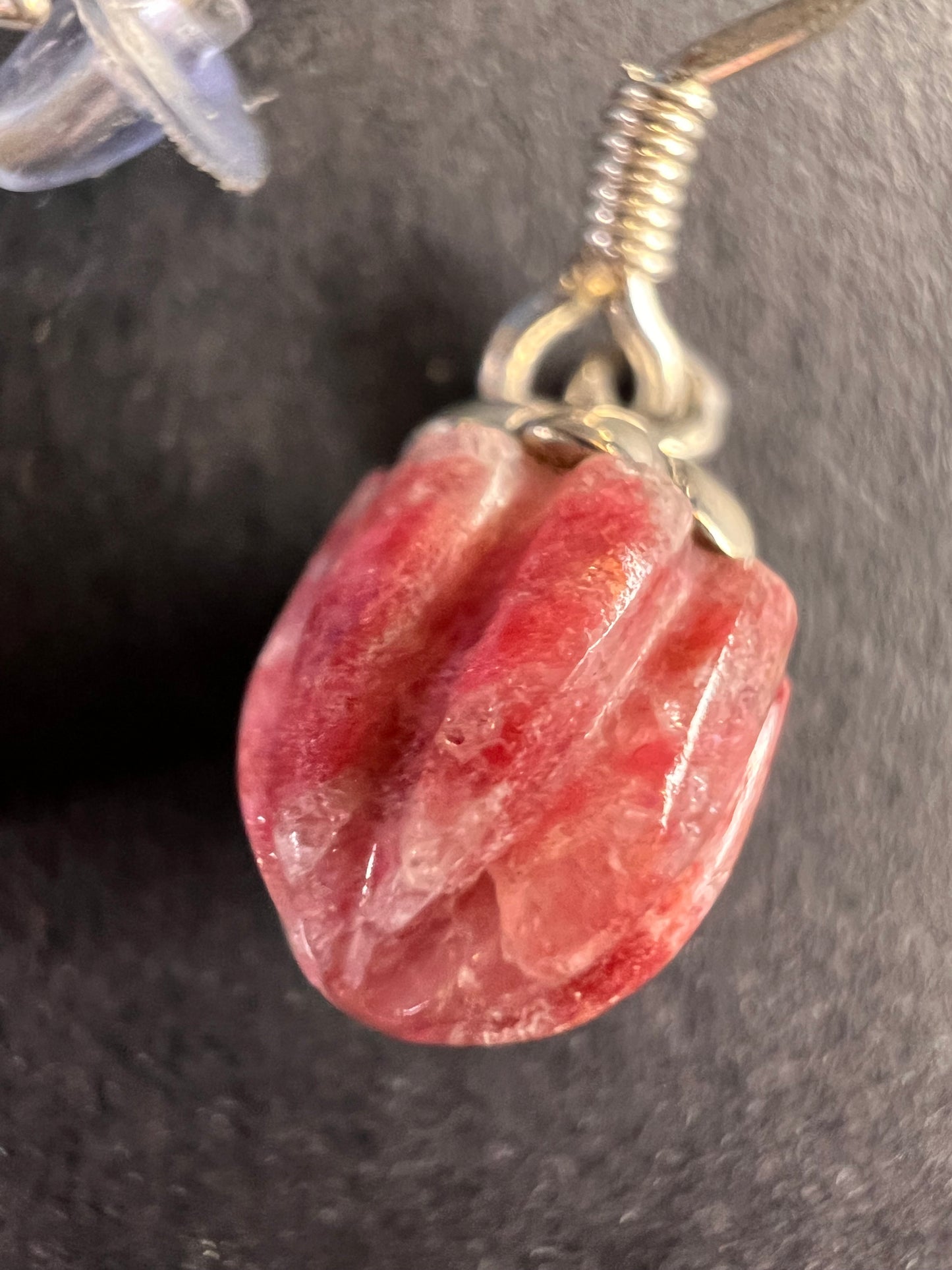 NEW Norwegian thulite sterling silver earrings