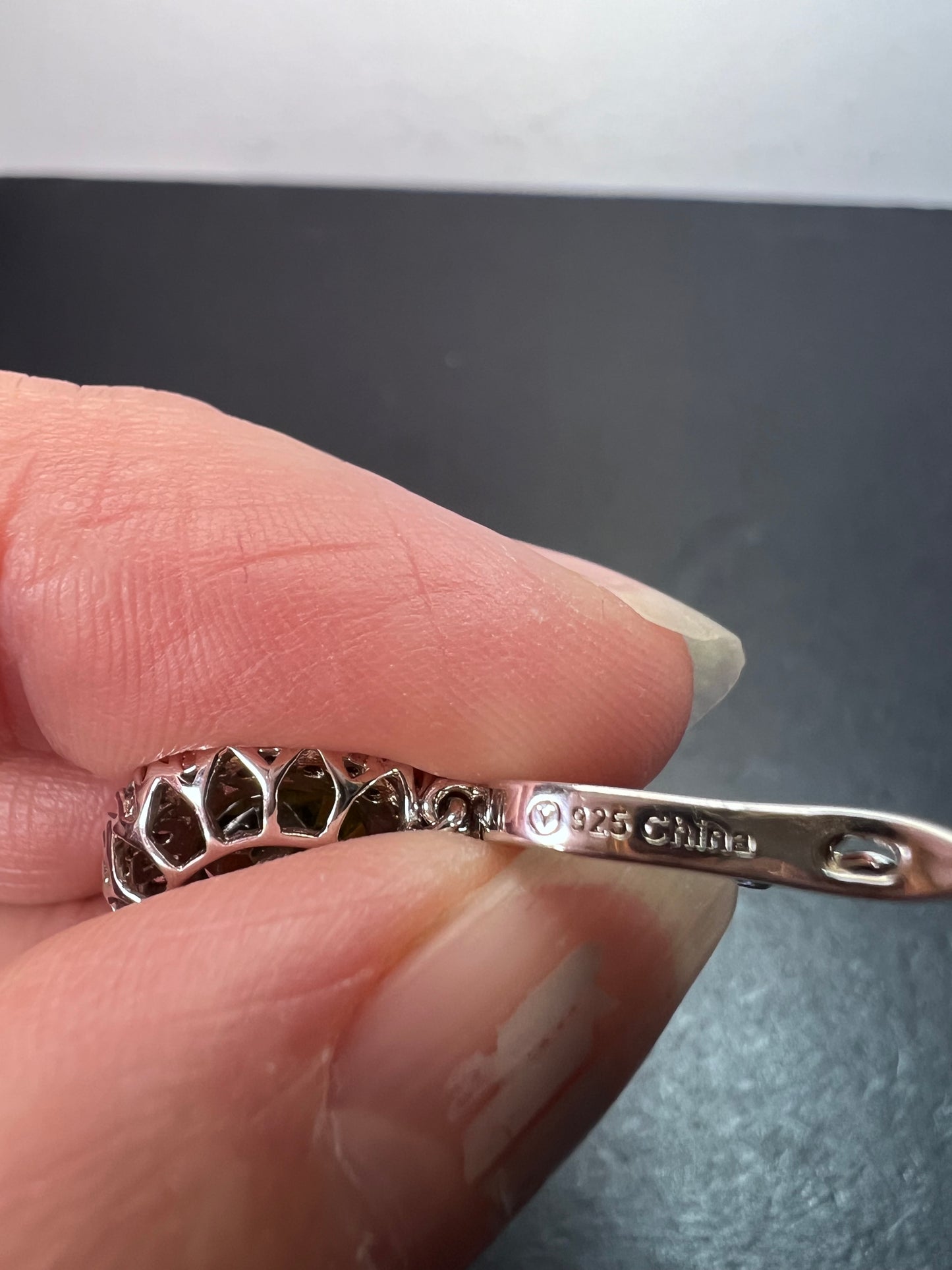 Manchurian Peridot and zircon drop halo earrings in rhodium over sterling silver 5.42 ctw