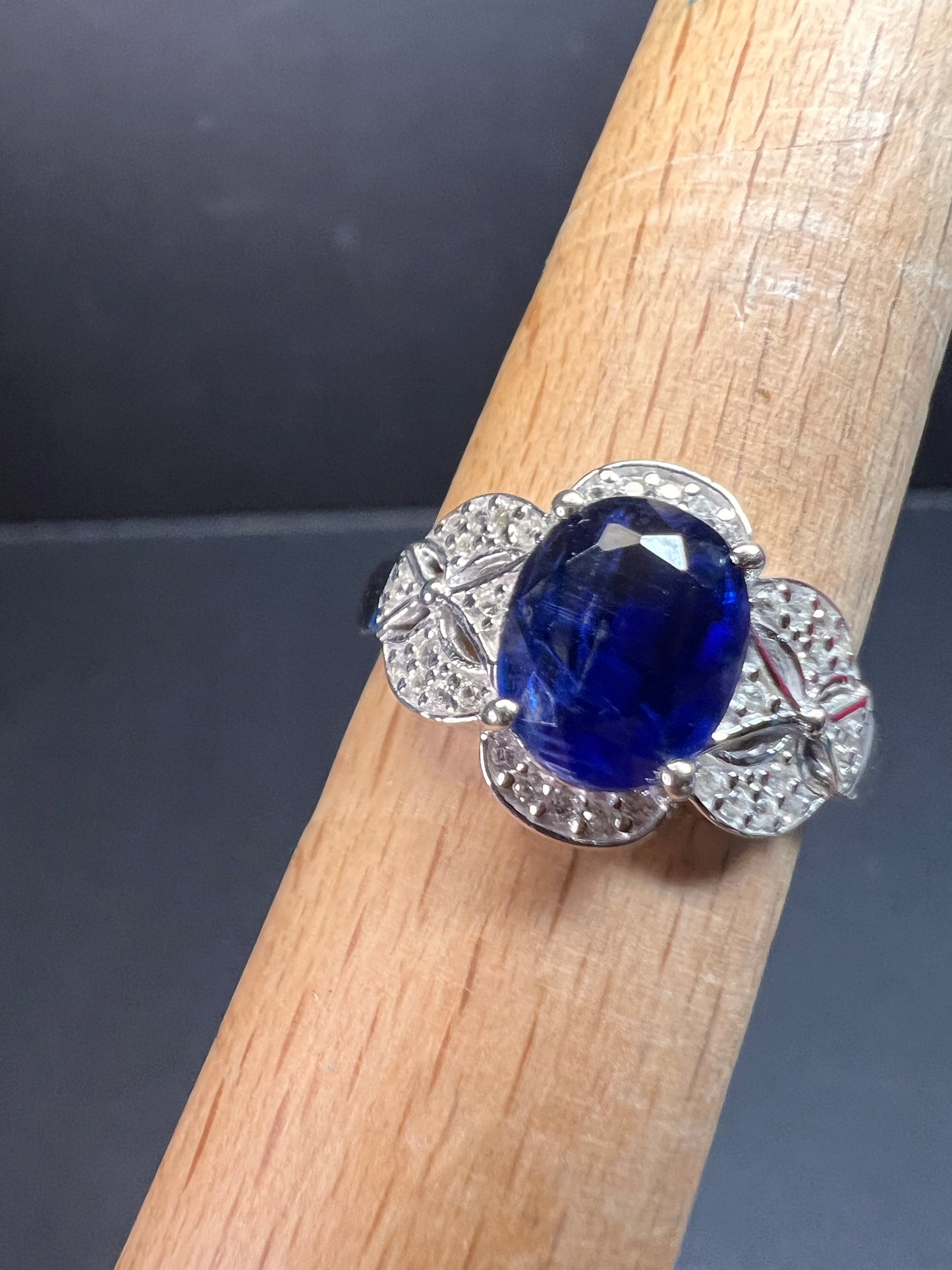 NEW Blue kyanite Sterling silver ring size 8