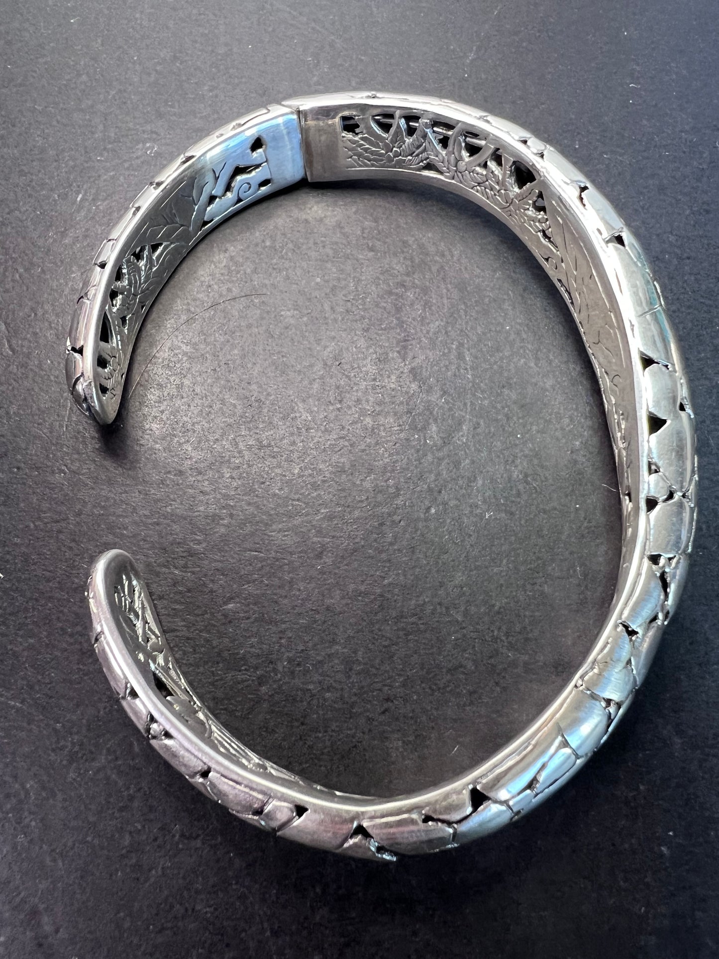 New Bali silver cuff bracelet