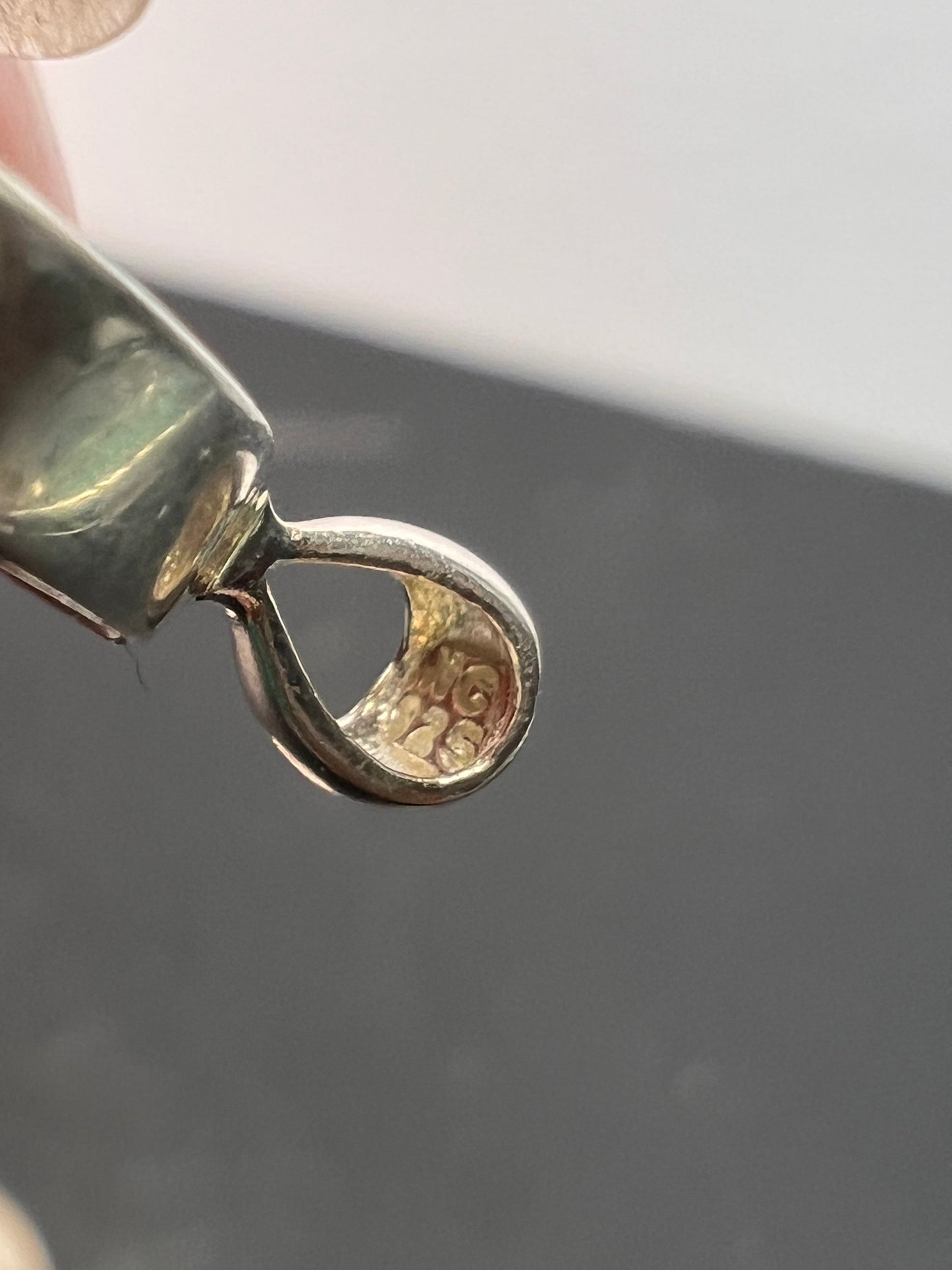 NEW Pink tourmaline sterling silver pendant 1.28 gram