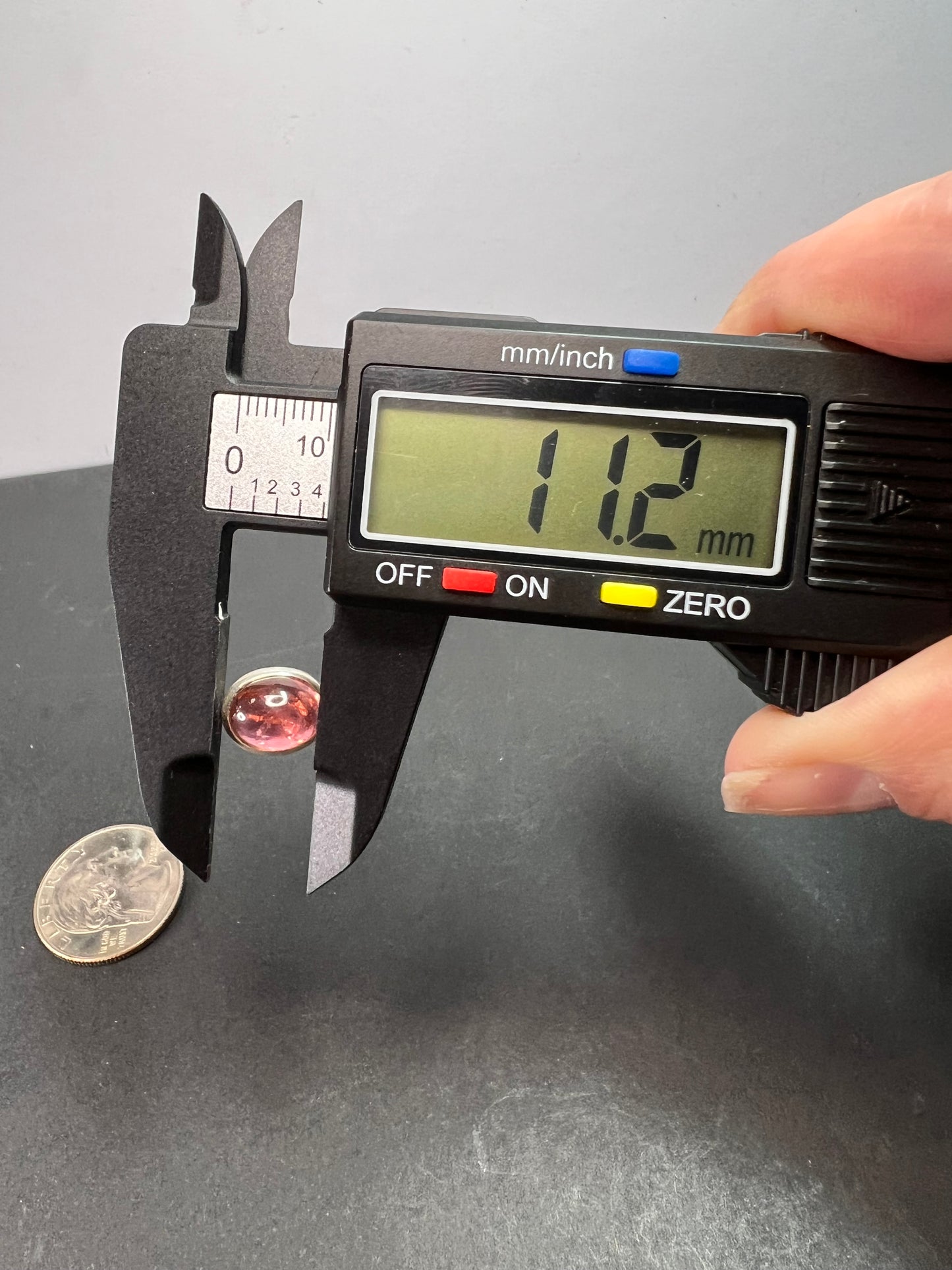 NEW Pink Tourmaline rubellite sterling silver pendant 1.90 grams