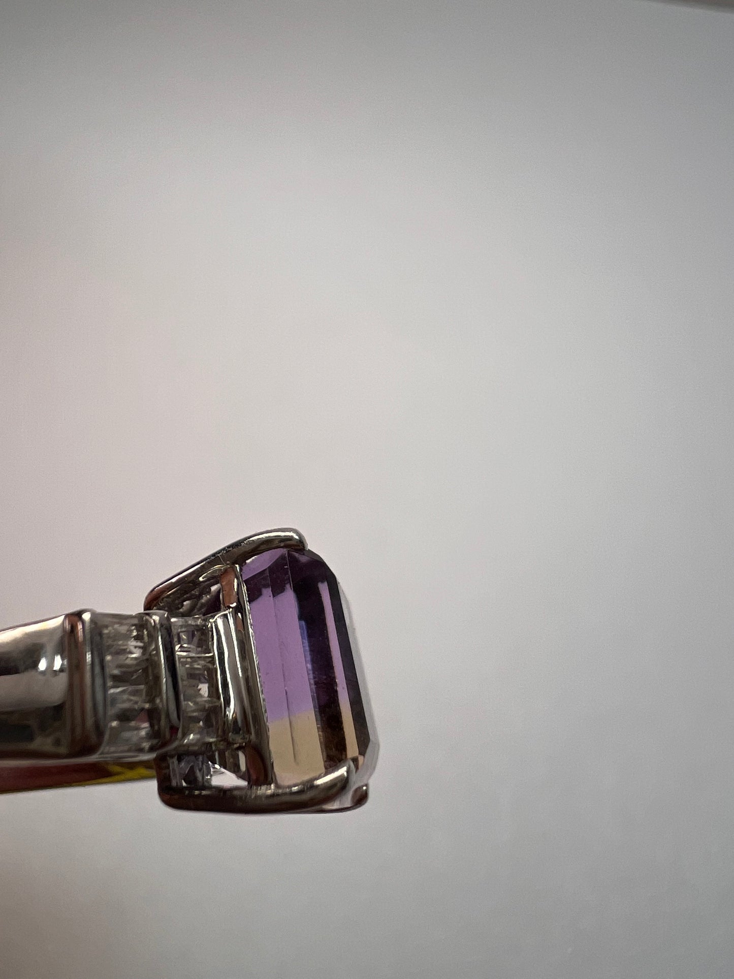 NEW ametrine and topaz sterling silver ring size 11