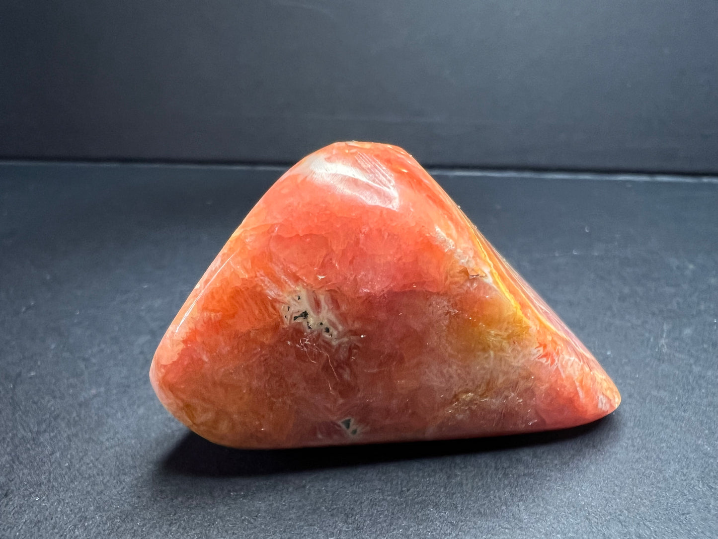 Argentinian polished rhodochrosite stone 62.26 grams