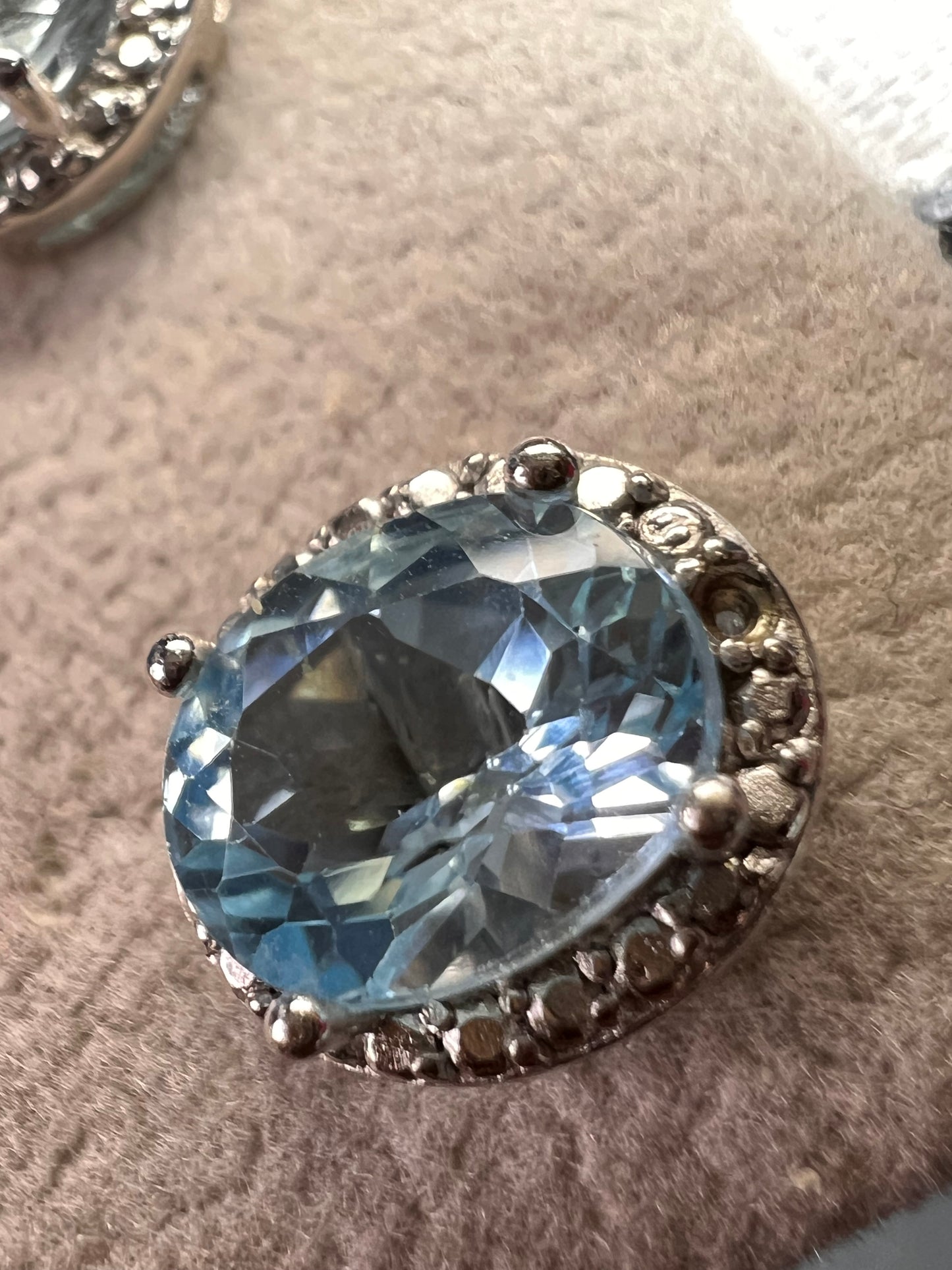 Sky Blue Topaz Sterling Silver Earrings 4.71ctw