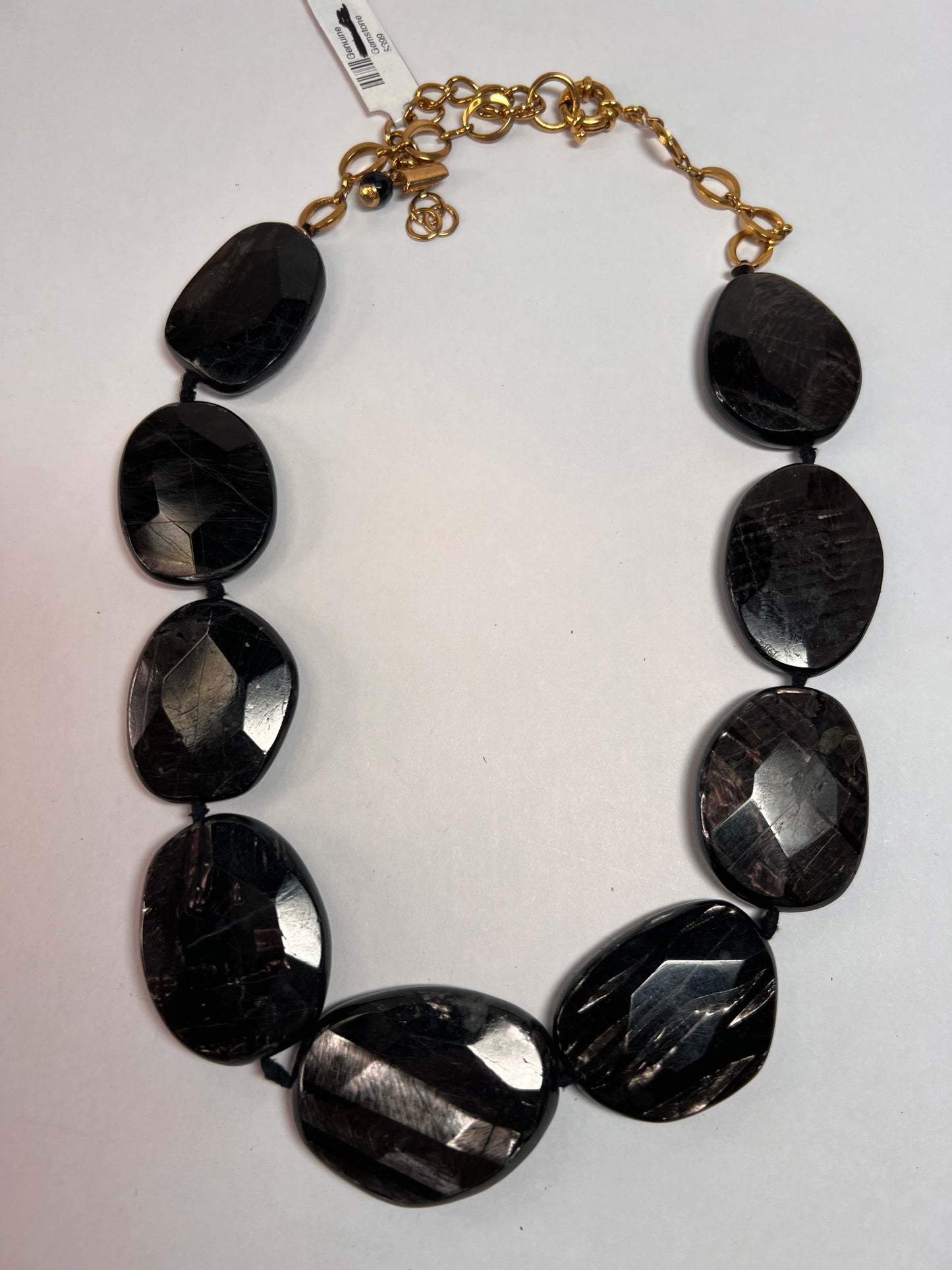 NEW Hypersthene necklace in gold over bronze