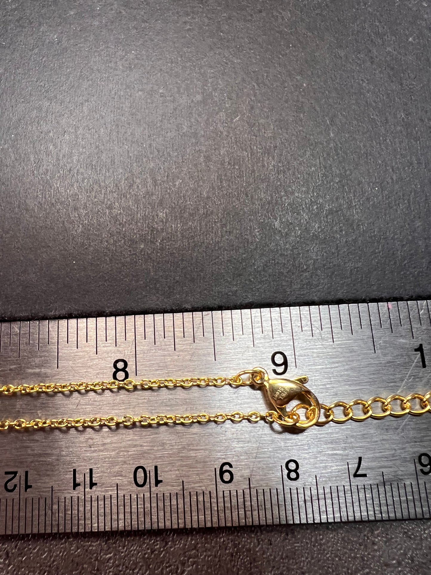 NEW Malachite necklace in yellow gold over brass 18-22inch