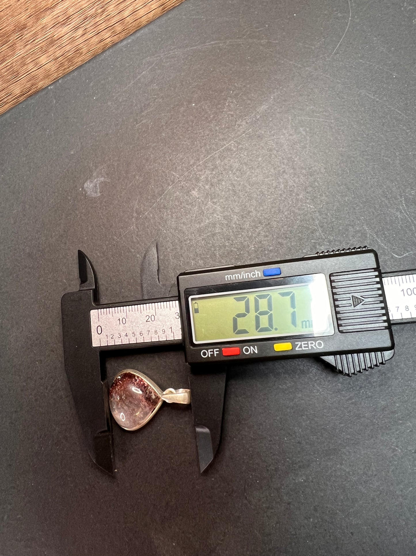 NEW Lepidocrocite super 7 sterling silver pendant 5.16 grams