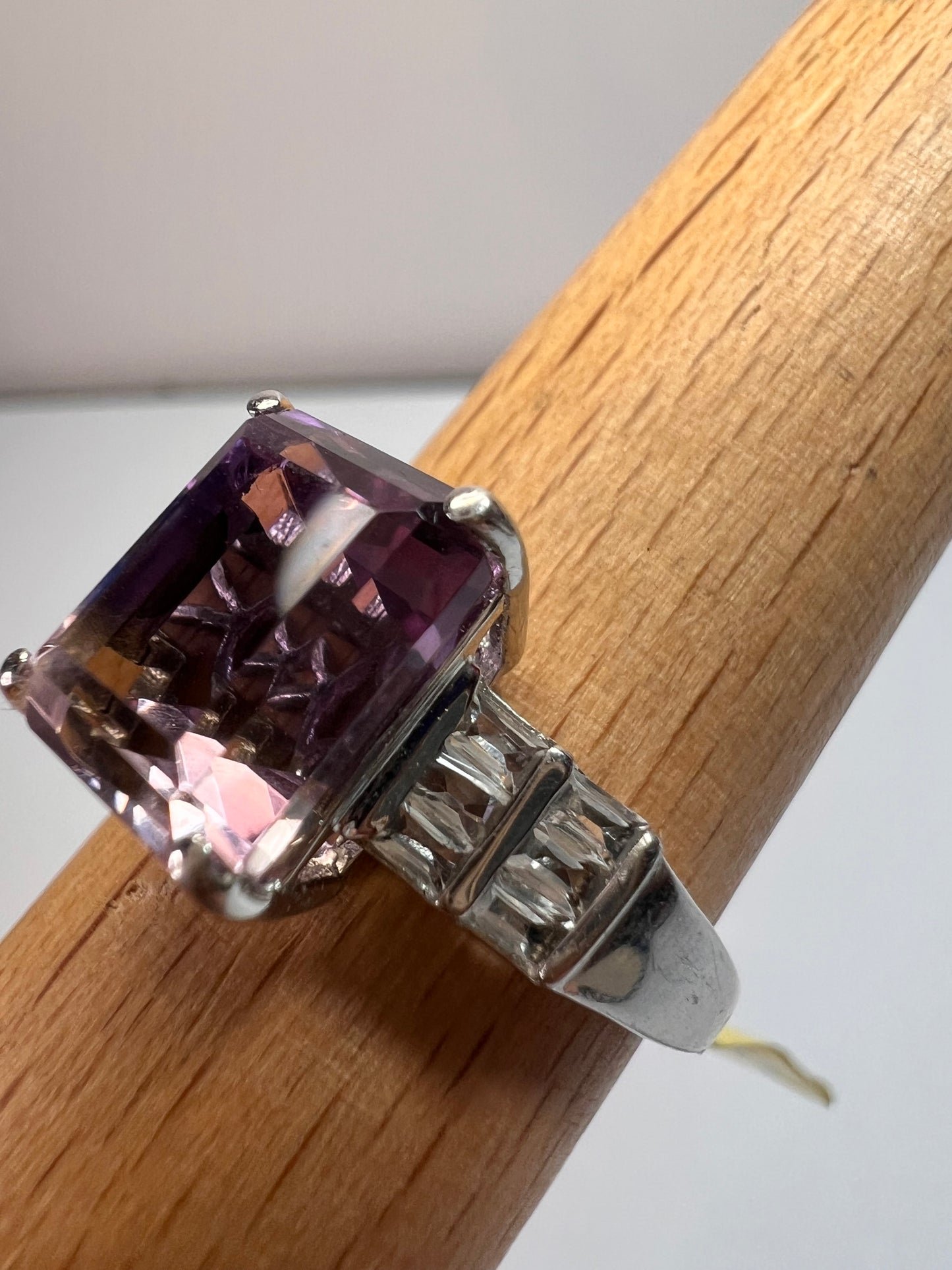 NEW ametrine and topaz sterling silver ring size 11