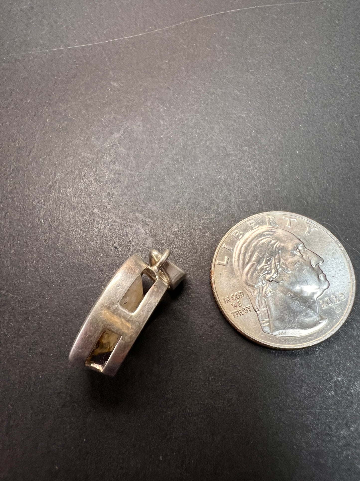 NEW Dendretic agate gemstone sterling silver pendant